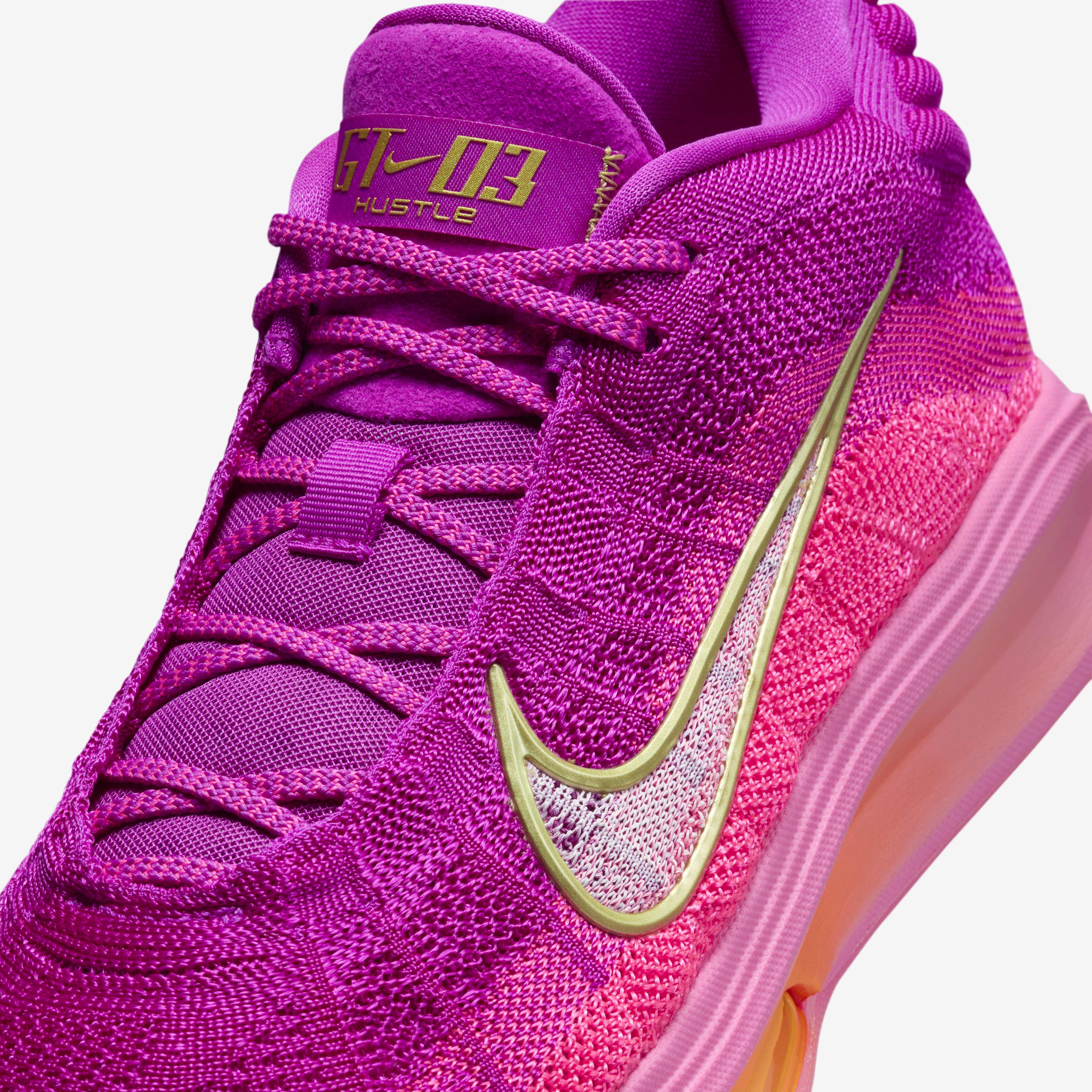 New Nike G.T. Hustle 3 EP Basketball Shoes - Hyper Pink
