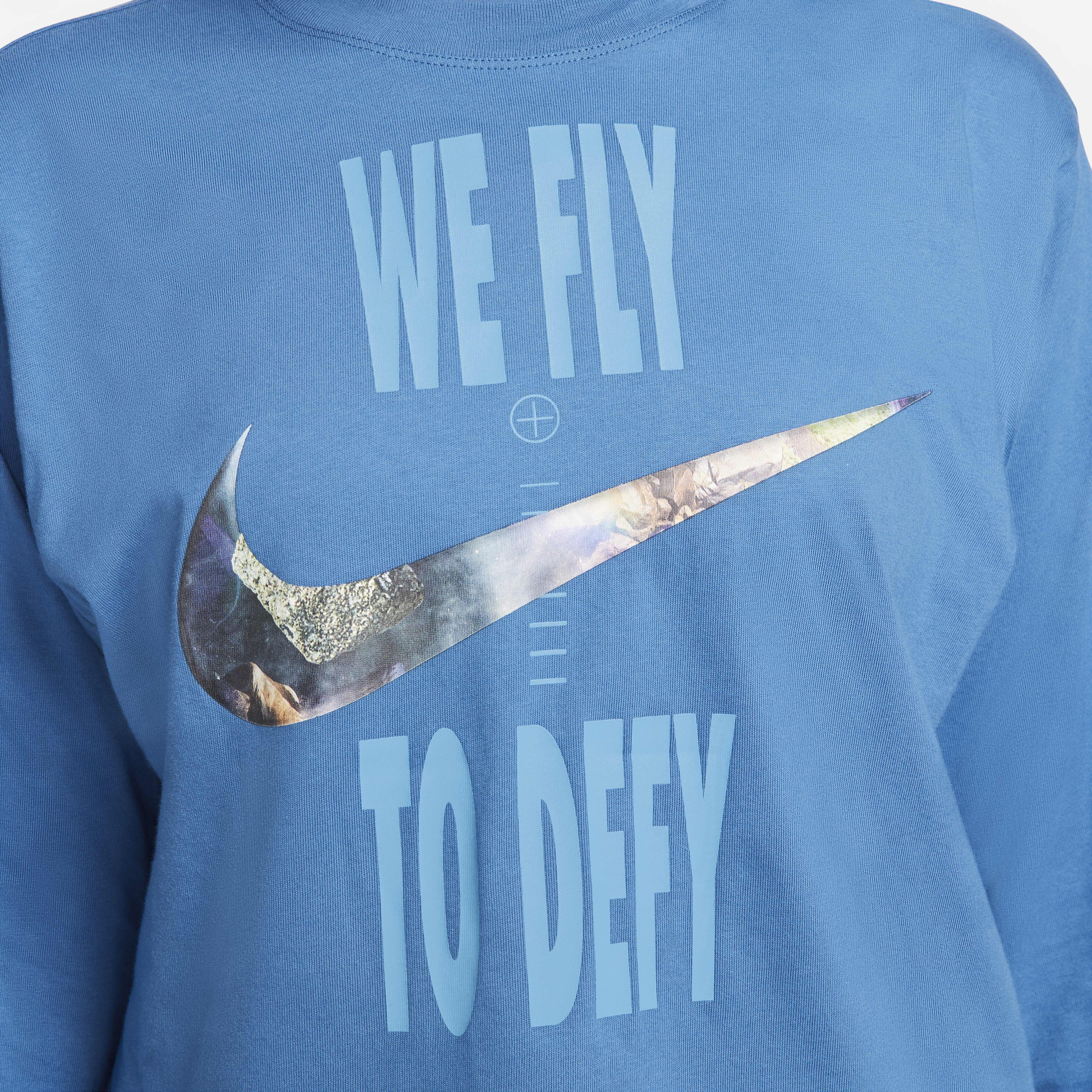 Buy Nike Swoosh Fly Women s Boxy Long Sleeve T Shirt Nike Kuwait Official