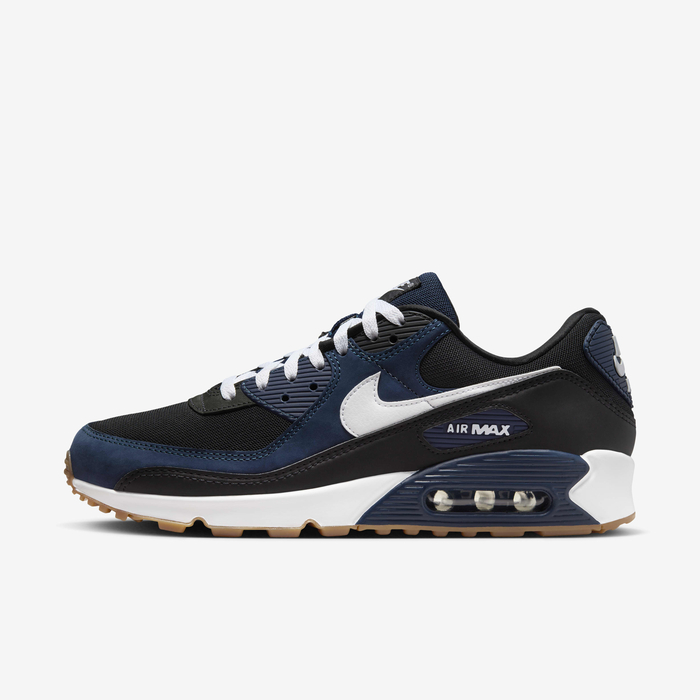 Buy Nike Air Max 90 Men's Shoes Midnight Navy/Black/Gum Medium