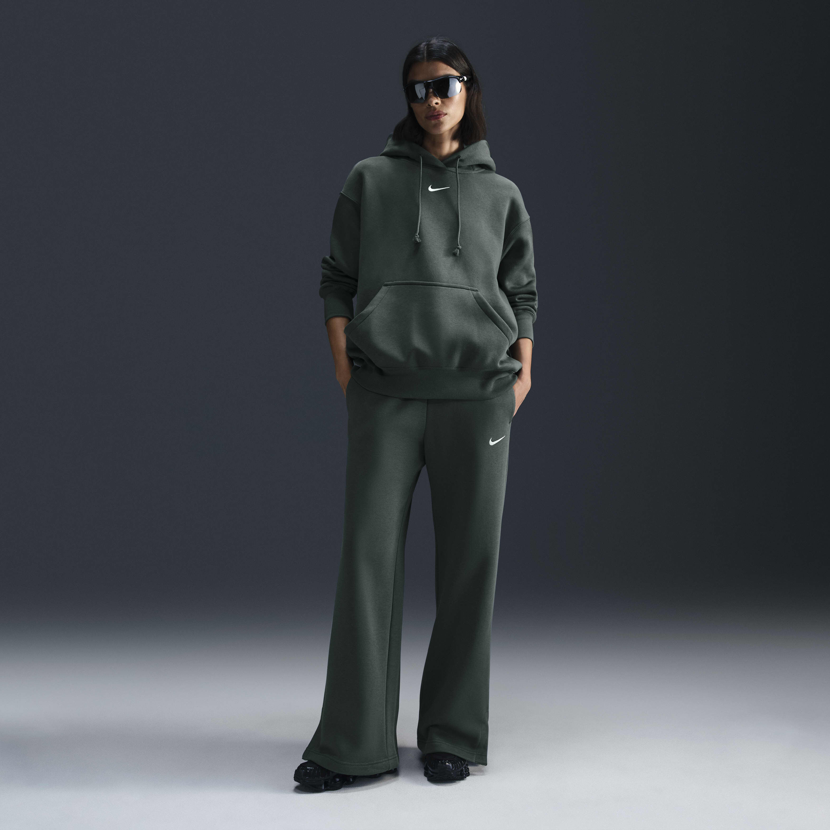 ★★Nike★★ Sportswear Phoenix Fleece High Waist Wide Leg L Nike Sportswear Phoenix Fleece Women's High-Waisted Wide-Leg
