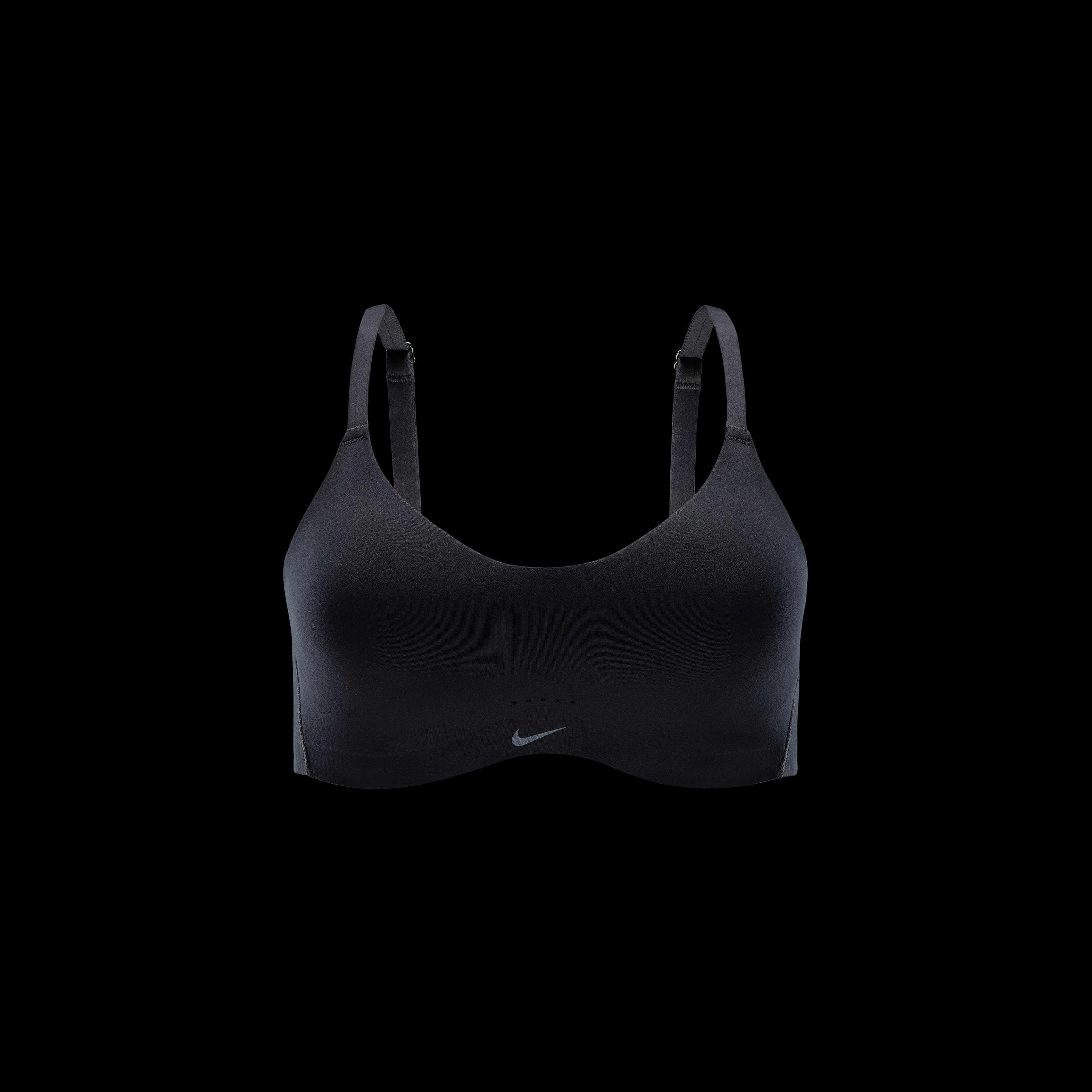 Buy Nike Alate Minimalist Women s Light Support Padded Convertible Sports Bra Black Cool Grey Nike Kuwait Official