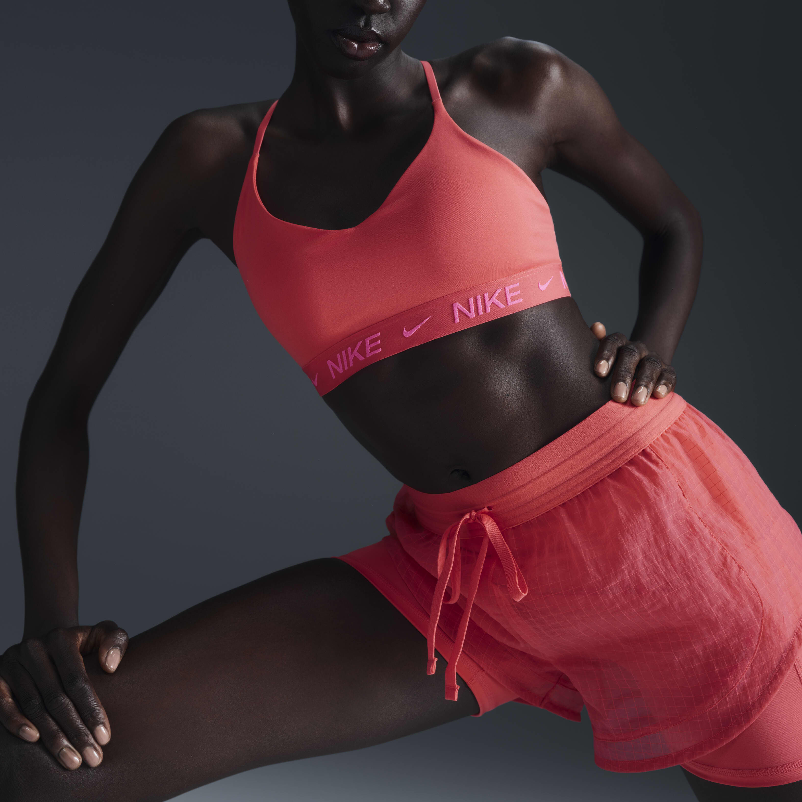 Nike running shorts red sale