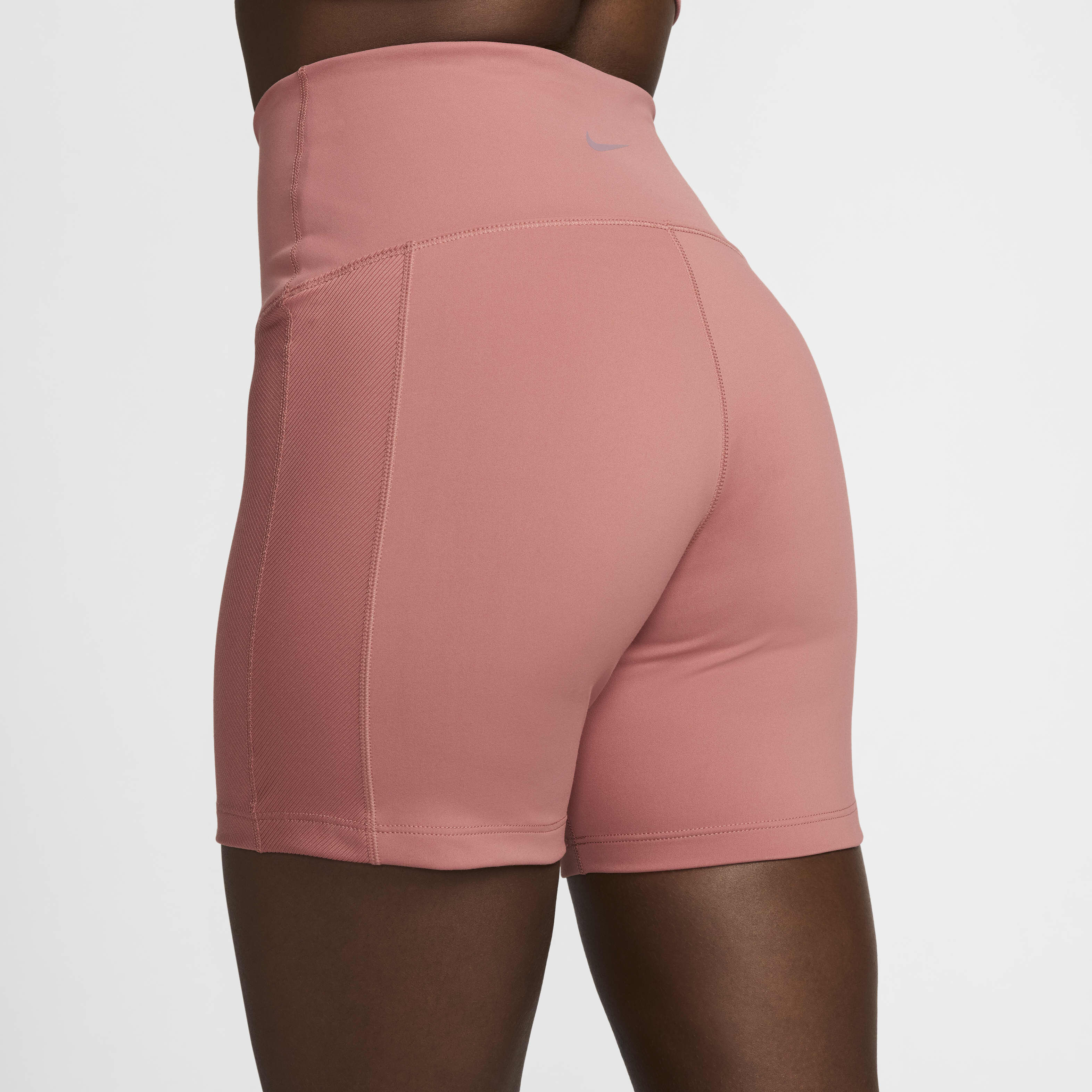 Nike red biker shorts top