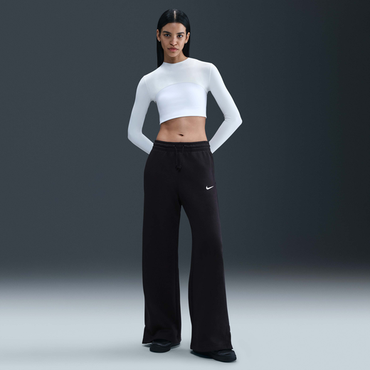 Trousers & Tights-Nike, Nike Sportswear Phoenix Fleece, Women's High-Waisted Wide-Leg Trousers