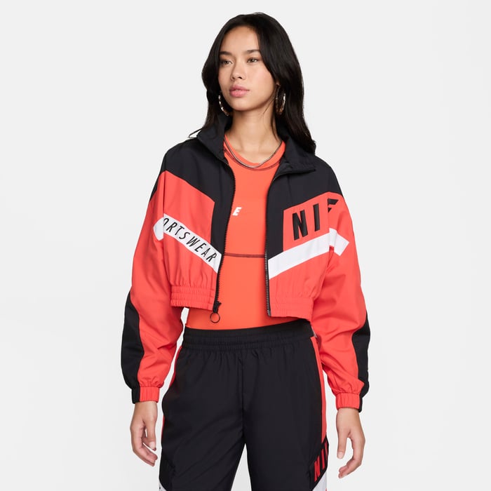 Buy Nike Sportswear Women's Woven Jacket Light Crimson/Black