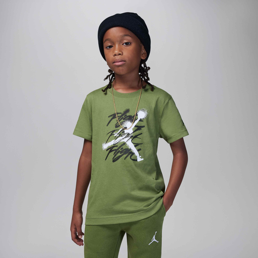 Jordan Graphic T Shirts-JRDN, Jordan Jumpman Flight Sprayed Tee, Younger Kids' T-Shirt