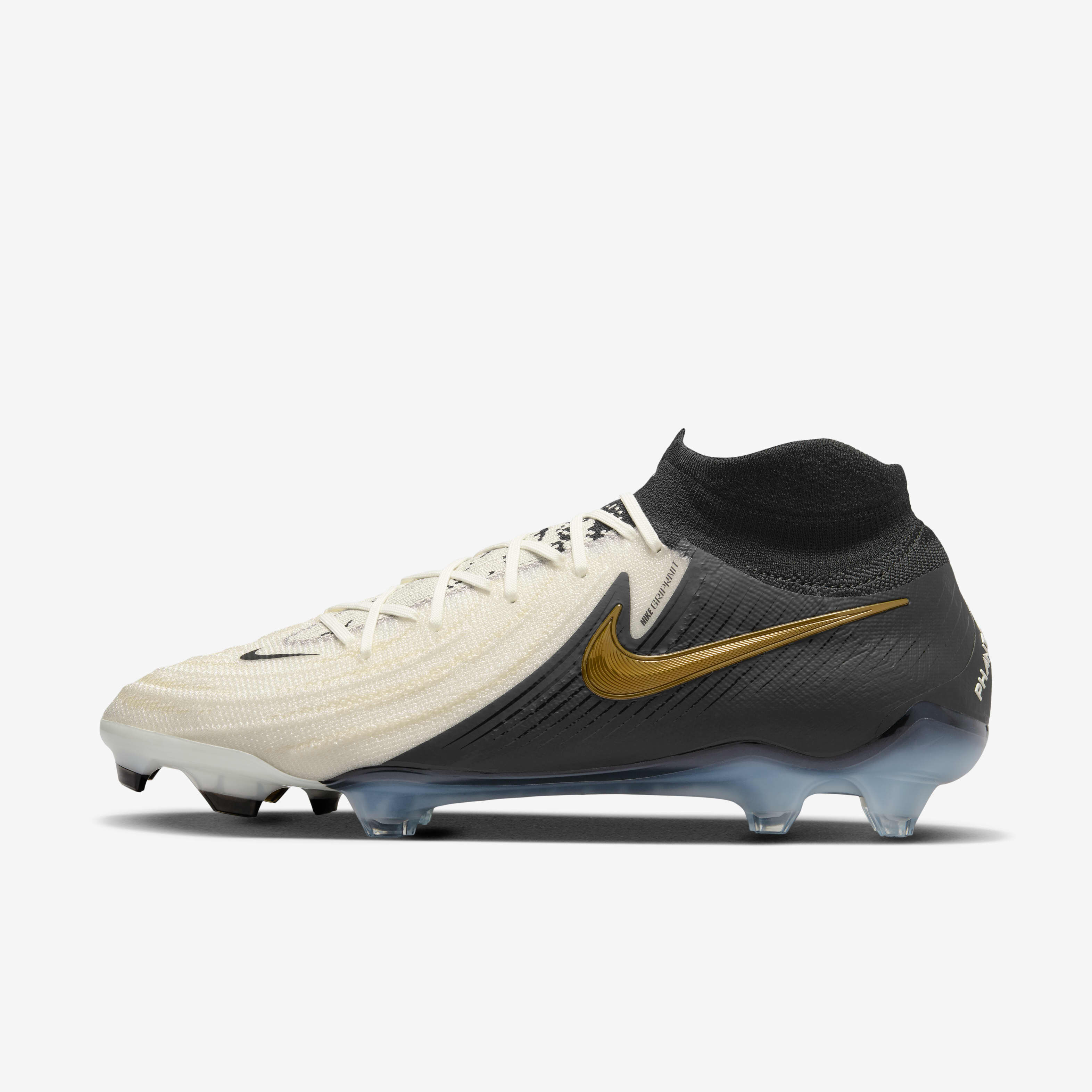 Buy Nike Phantom Luna 2 Elite FG High Top Football Boot White Metallic Gold Coin Black Nike Kuwait Official