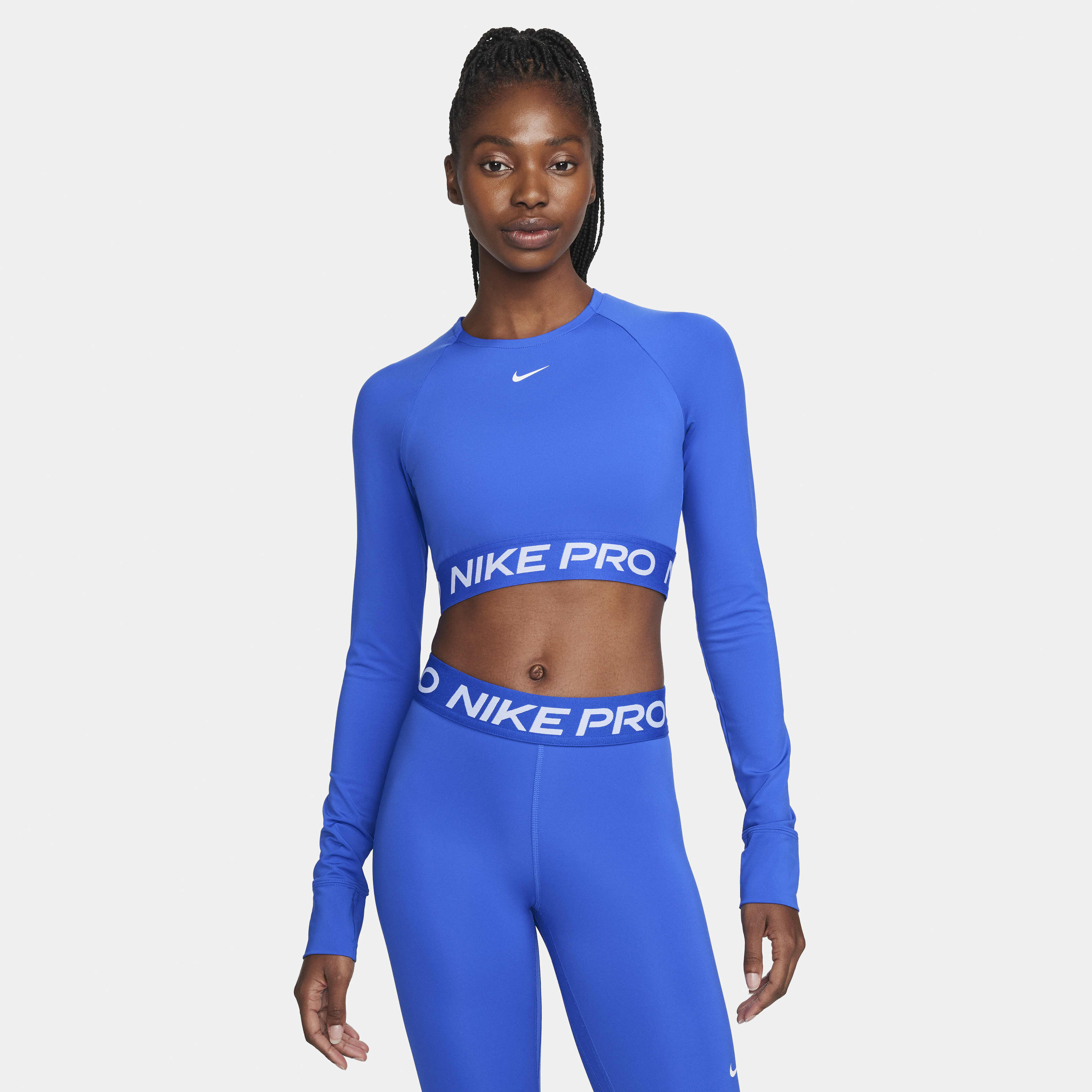 Buy Nike Pro Women s Dri FIT Cropped Long Sleeve Top Nike Kuwait Official