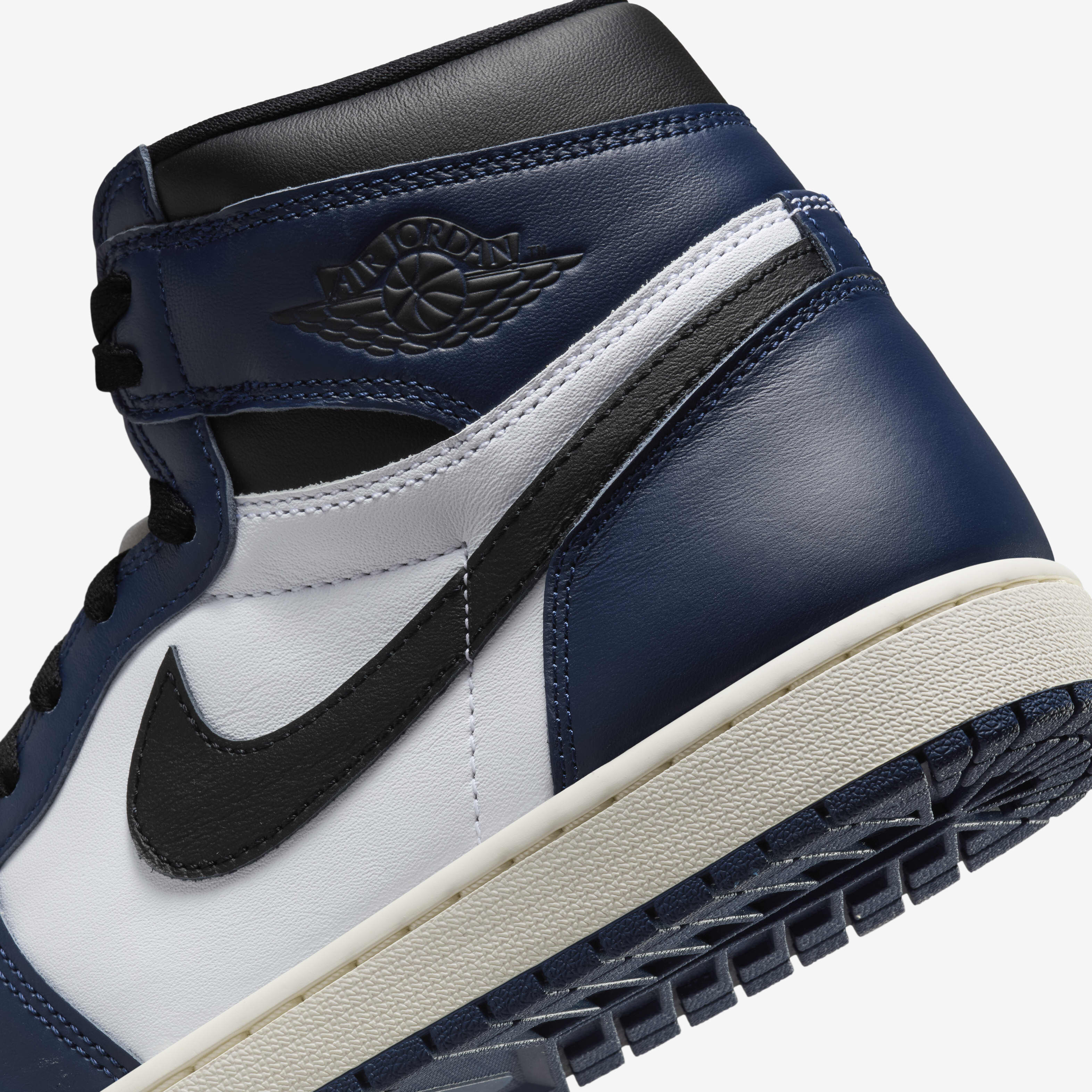 Buy Air Jordan 1 Retro High OG Black Toe Reimagined Men s Shoes Midnight Navy White Sail Black Nike Kuwait Official