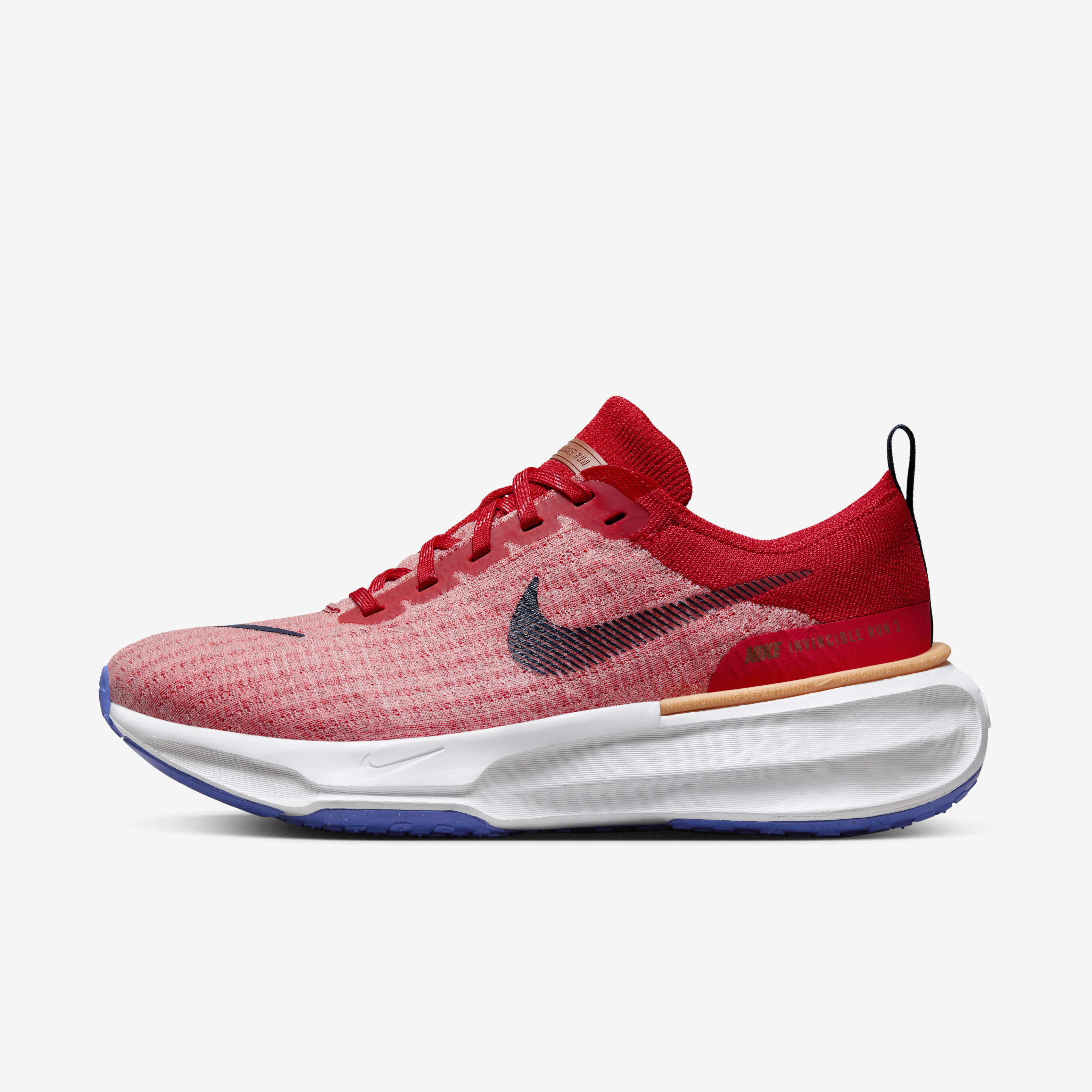 Buy Nike Invincible 3 Men s Road Running Shoes Extra Wide University Red Blue Joy Rugged Orange Midnight Navy Nike Kuwait Official