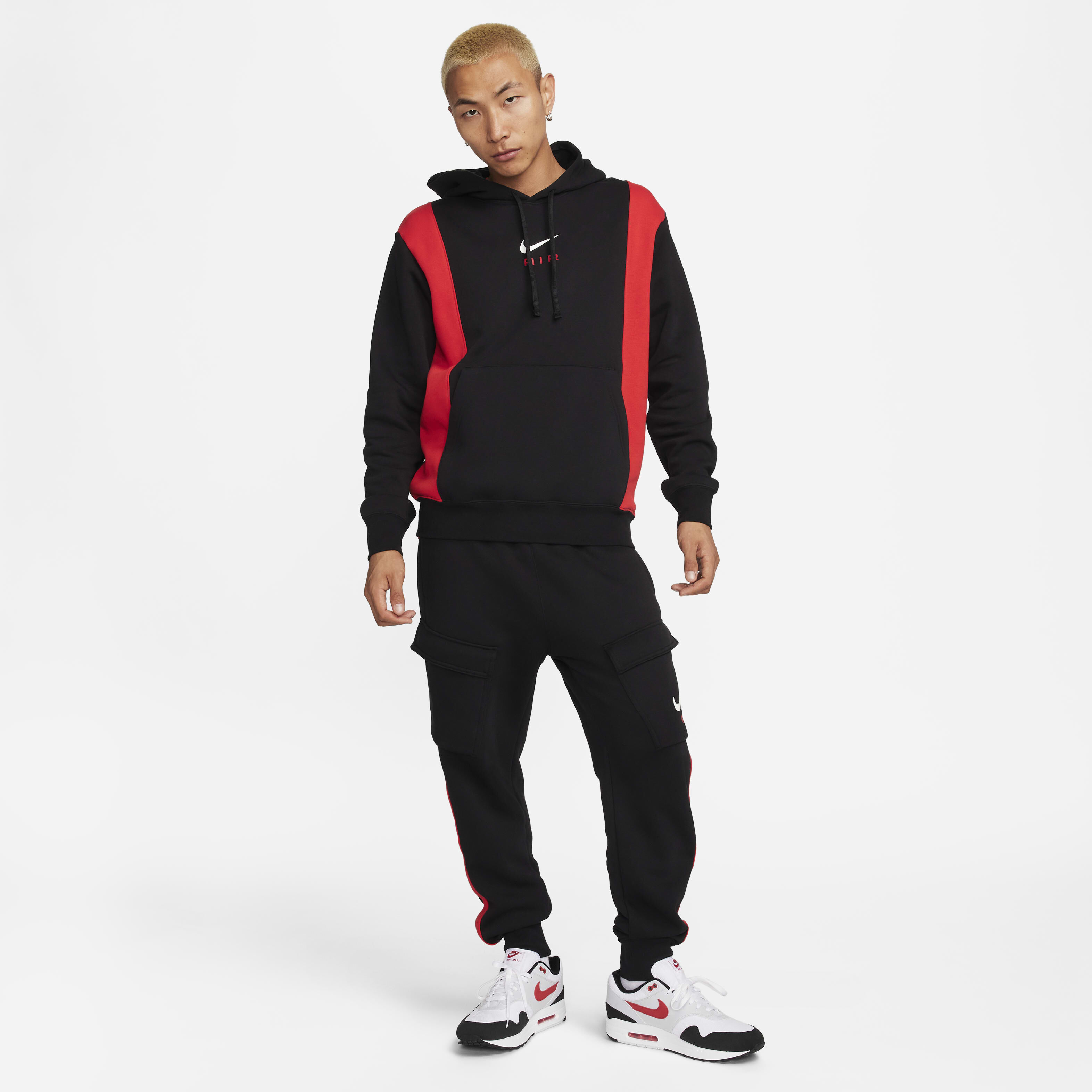 Men's nike air colorblock fleece hoodie online