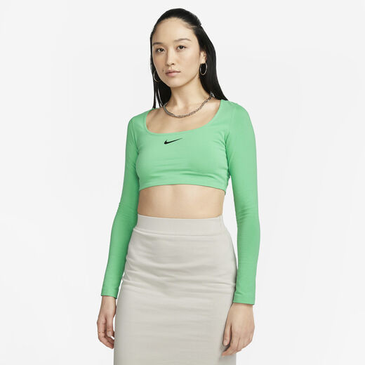 Dance Collections-Nike, Nike Sportswear, Women's Long-Sleeve Crop Top