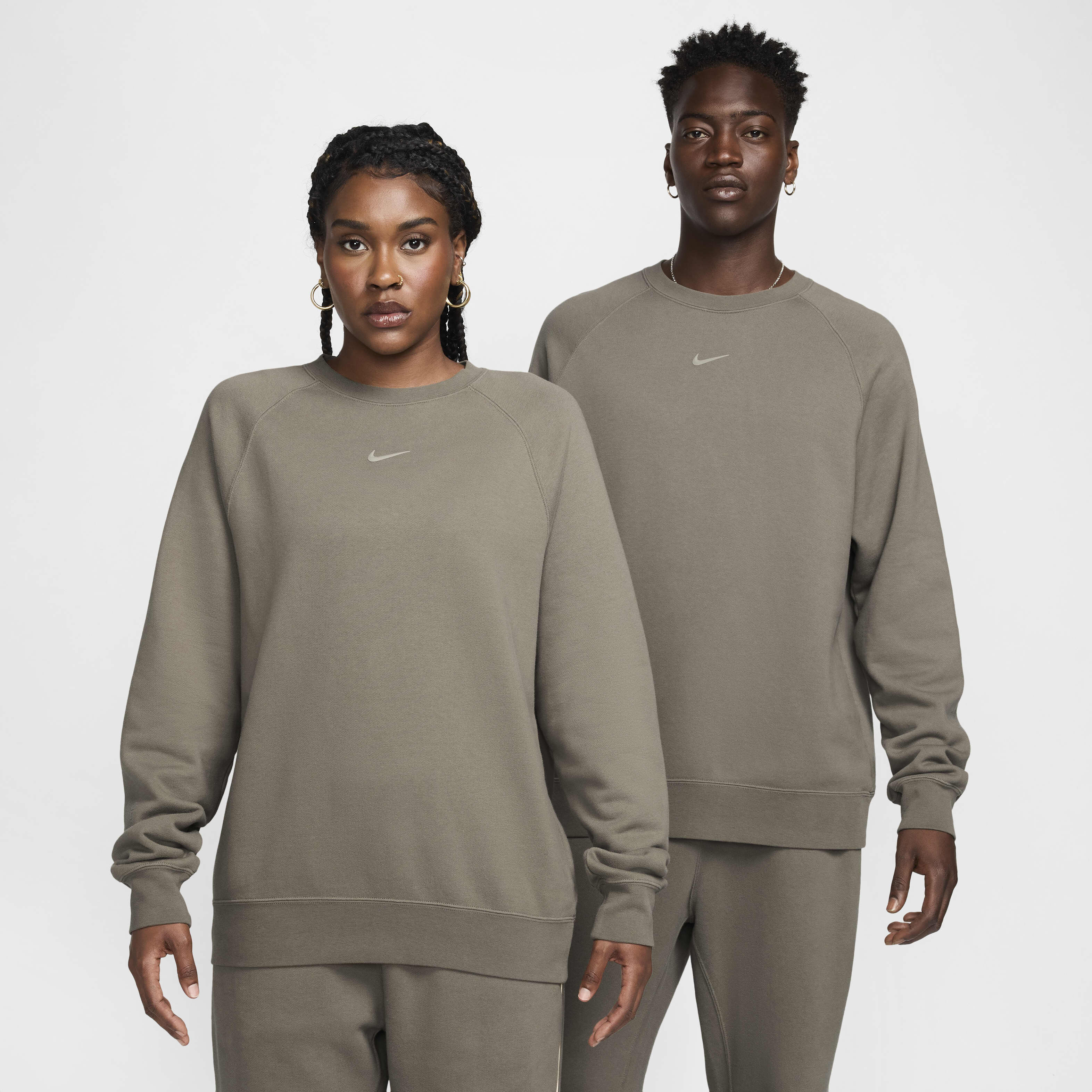 Buy NOCTA Men's Fleece CS Crew - Olive Grey/Moon Fossil/Moon Fossil | Nike  Kuwait Official
