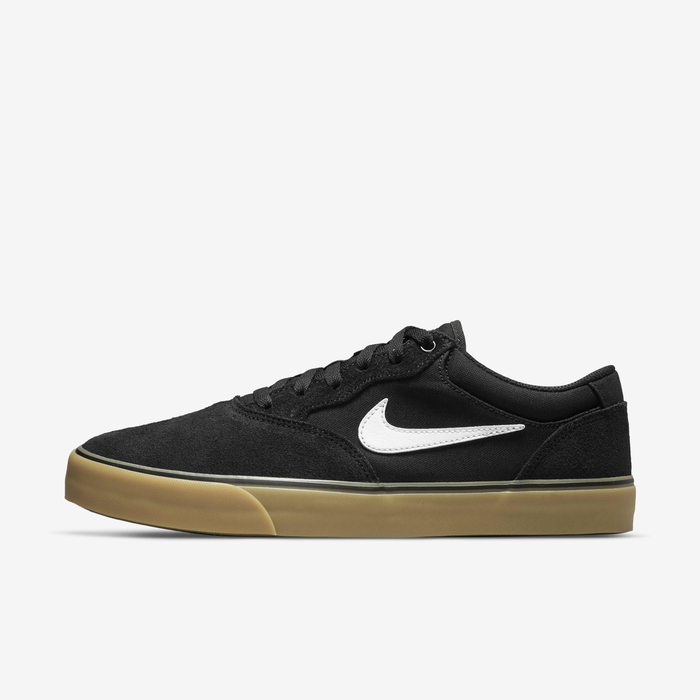 Buy Nike SB Chron Skate Shoe Black/Black/Gum Light Brown/White