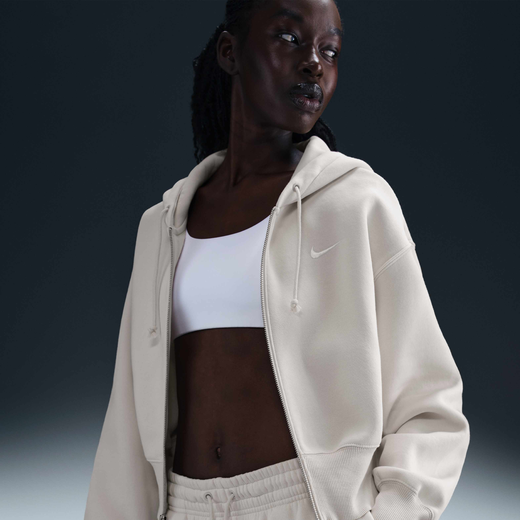 Women's Hoodies Sale-Nike, Nike Sportswear Phoenix Fleece, Women's Loose Cropped Full-Zip Hoodie