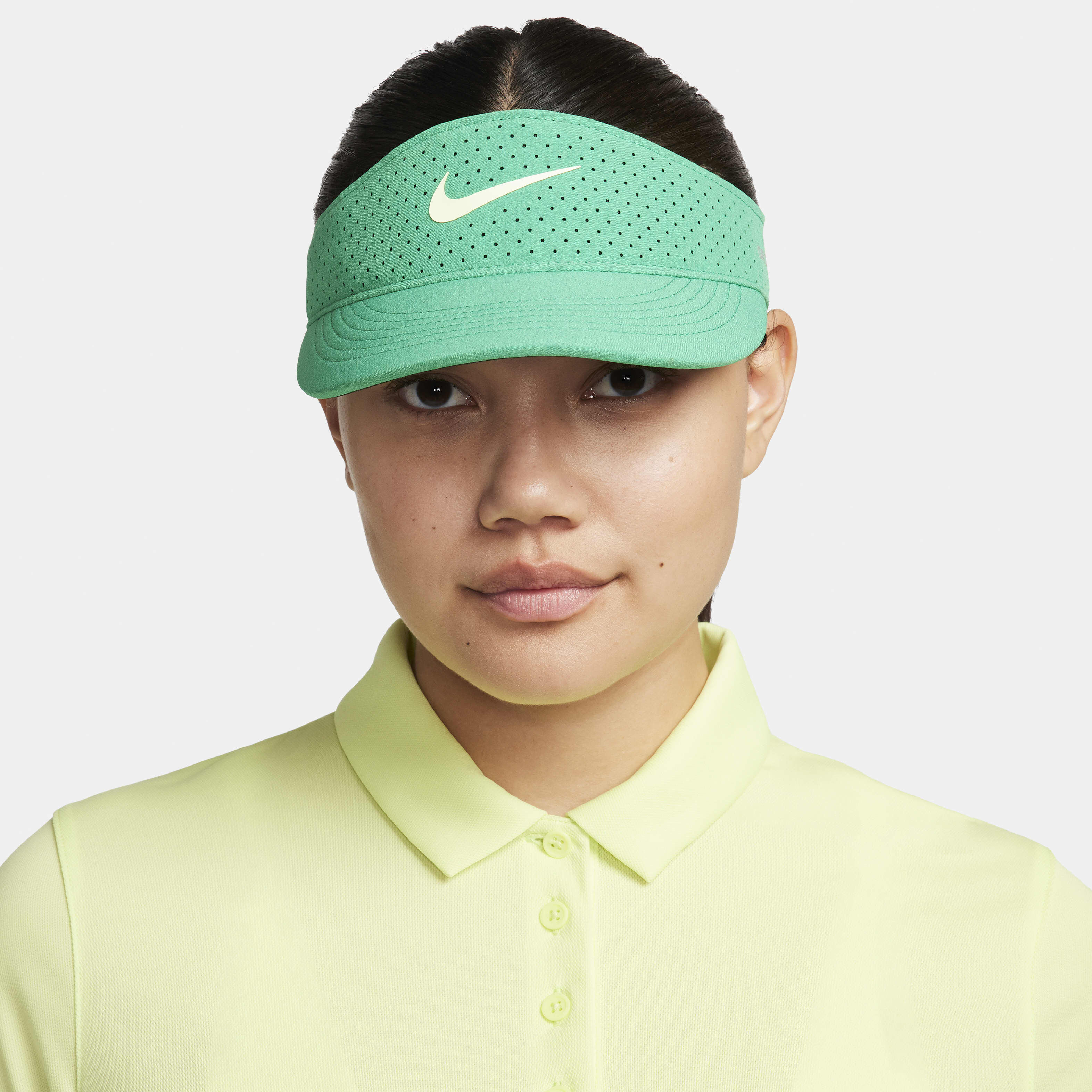 neon green nike visor