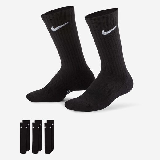 Kids' Socks Sale-Nike, Nike Everyday, Kids' Cushioned Crew Socks (3 Pairs)