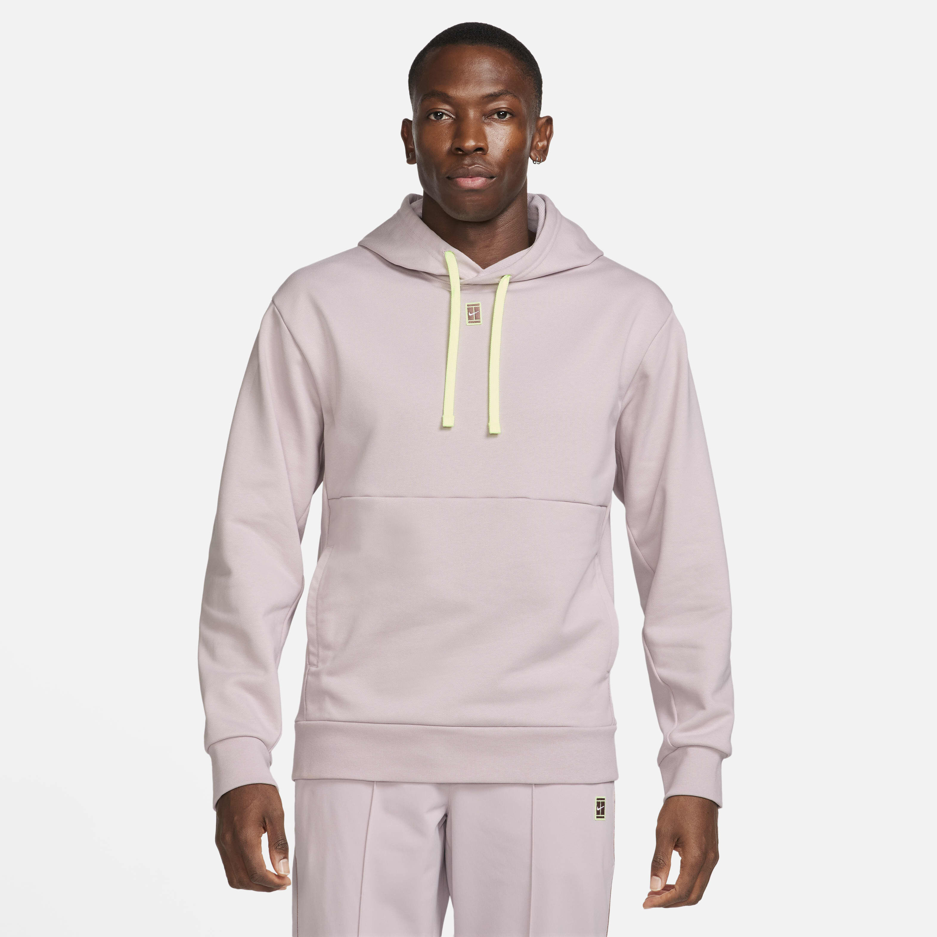 Buy NikeCourt Men s Fleece Tennis Hoodie Platinum Violet Barely Volt Nike Kuwait Official