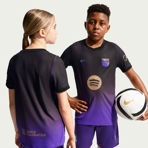 KWT Trending Now-Nike, F.C. Barcelona 2026/27 Match Away, Older Kids' Kobe Aero-FIT Football Authentic Shirt