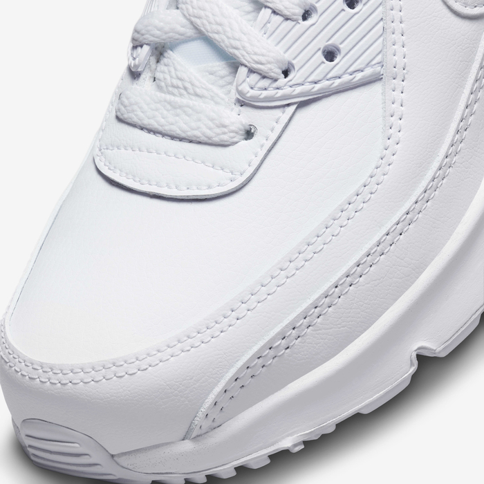 Buy Nike Air Max 90 LTR Older Kids' Shoes White/Metallic Silver