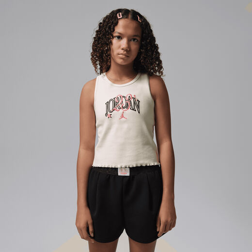 Kids' Sleeveless Tank Tops-JRDN, Jordan, Big Kids' Flower of Friendship Tank