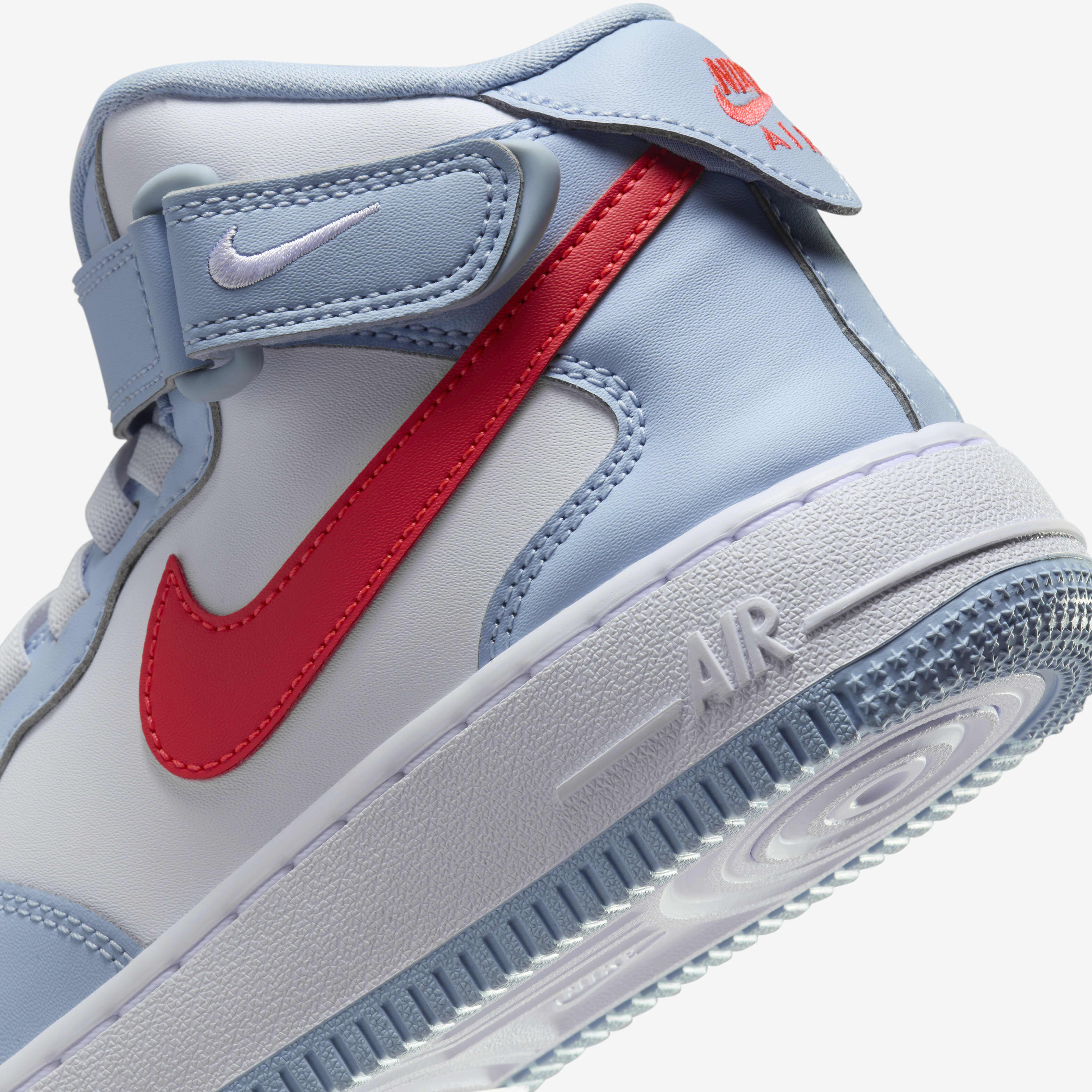 Nike air force 1 mid 7 red white shop