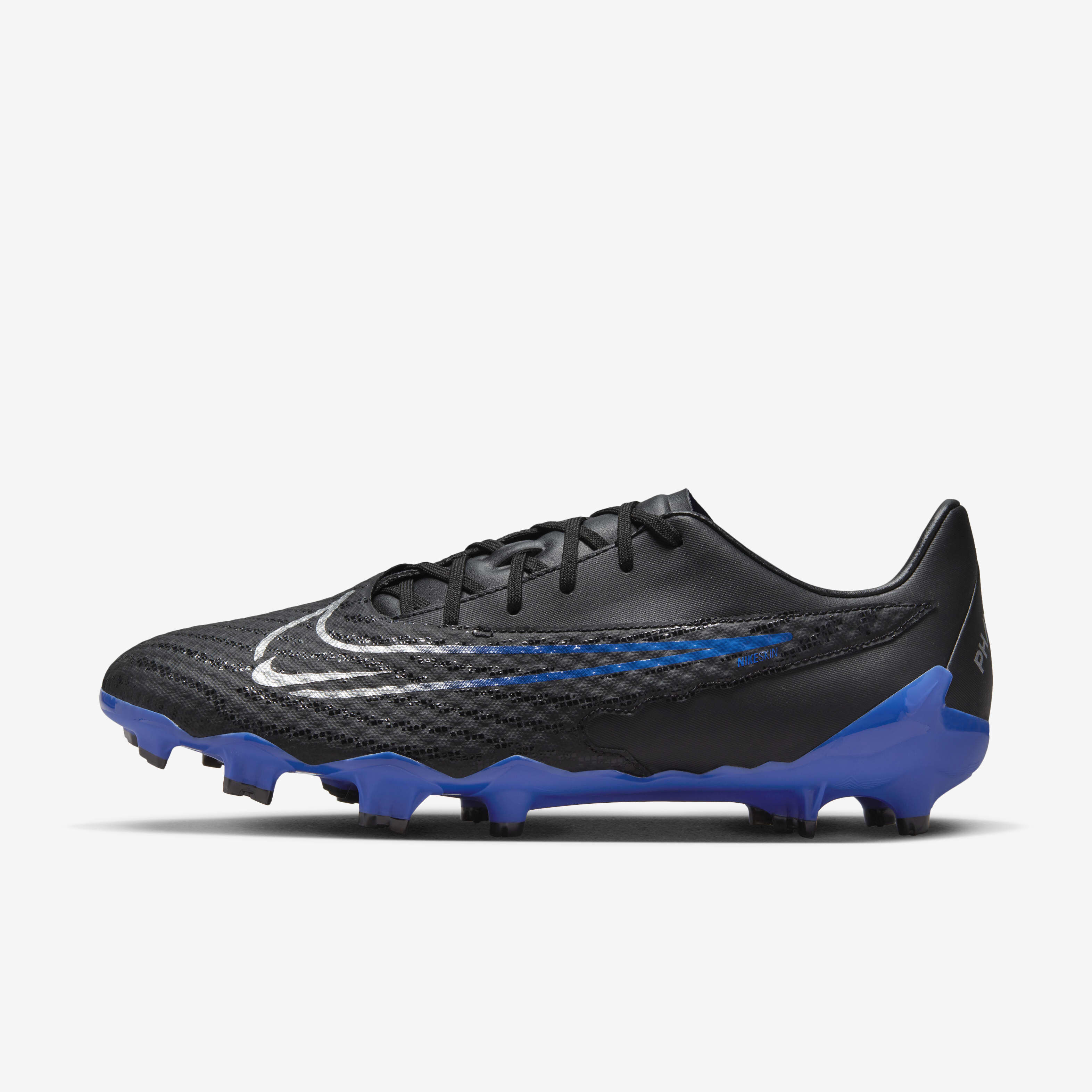 Buy Nike Phantom GX Academy Multi Ground Low Top Football Boot Black Hyper Royal Chrome Nike Kuwait Official