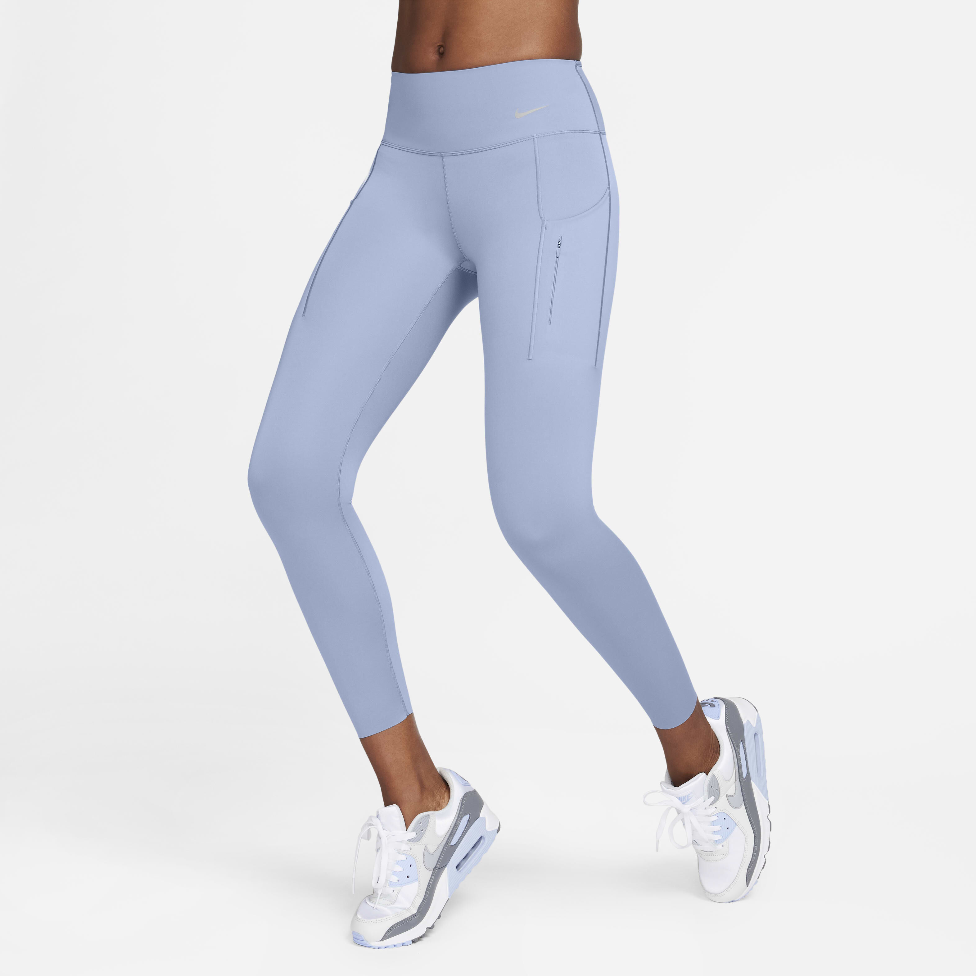 Buy Nike Go Women s Firm Support Mid Rise 7 8 Leggings with Pockets Ashen Slate Black Nike Kuwait Official