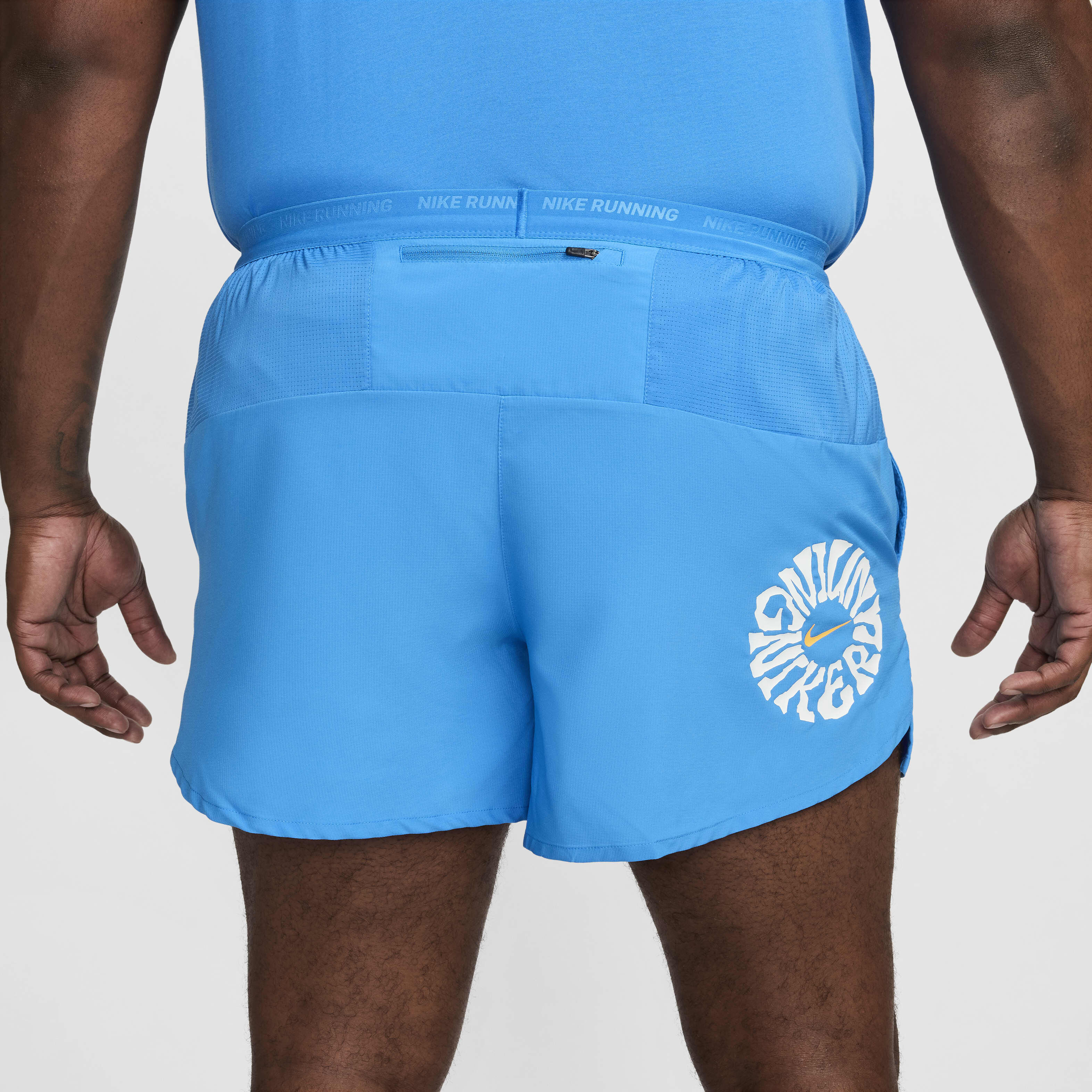 Buy Nike Stride Run Energy Men s Dri FIT 13cm approx. Brief lined Running Shorts Light Photo Blue Black Stadium Green Nike Kuwait Official