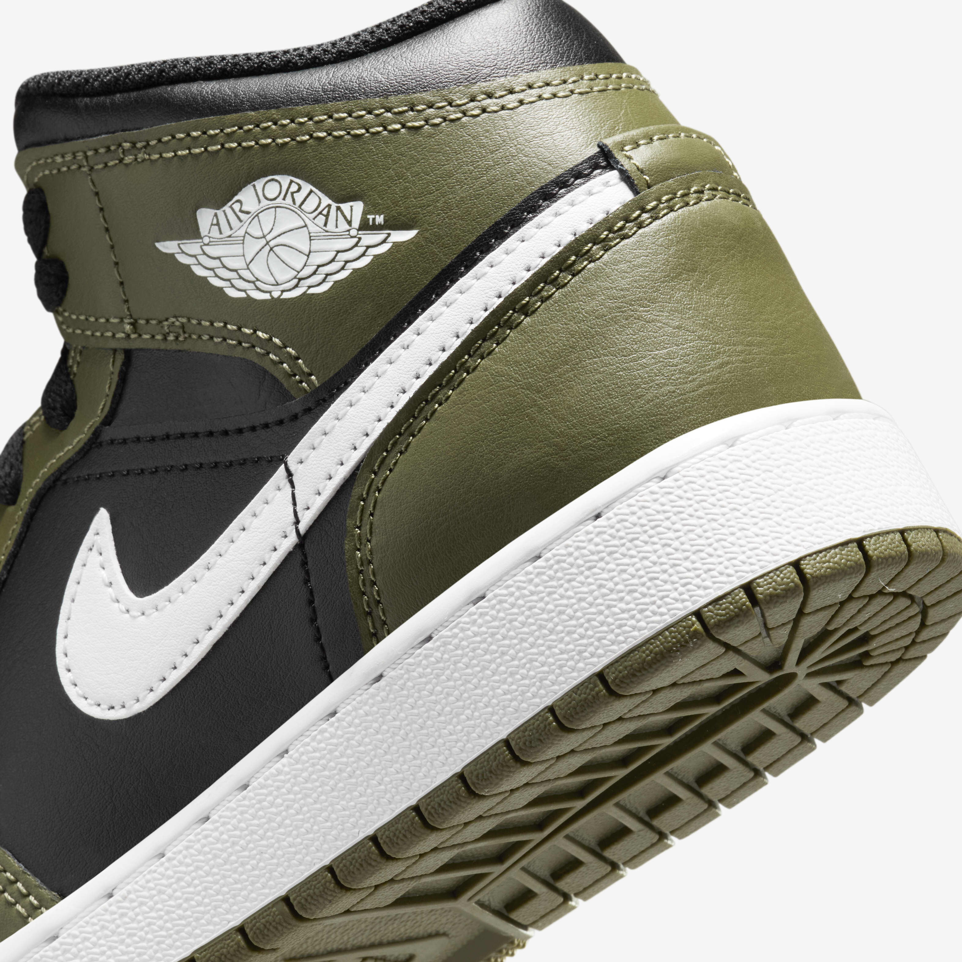 Olive green ones jordans top