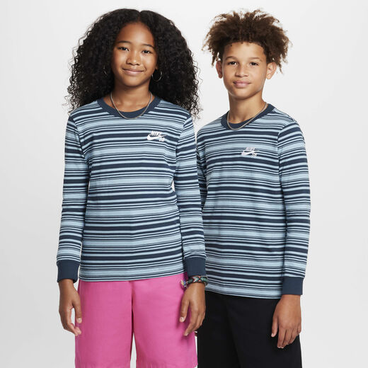 قمصان وتيشرتات سكيت بوردينج-نايكي, نايكي اس بي, تيشيرت التزلّج بأكمام طويلة للأطفال الكبار