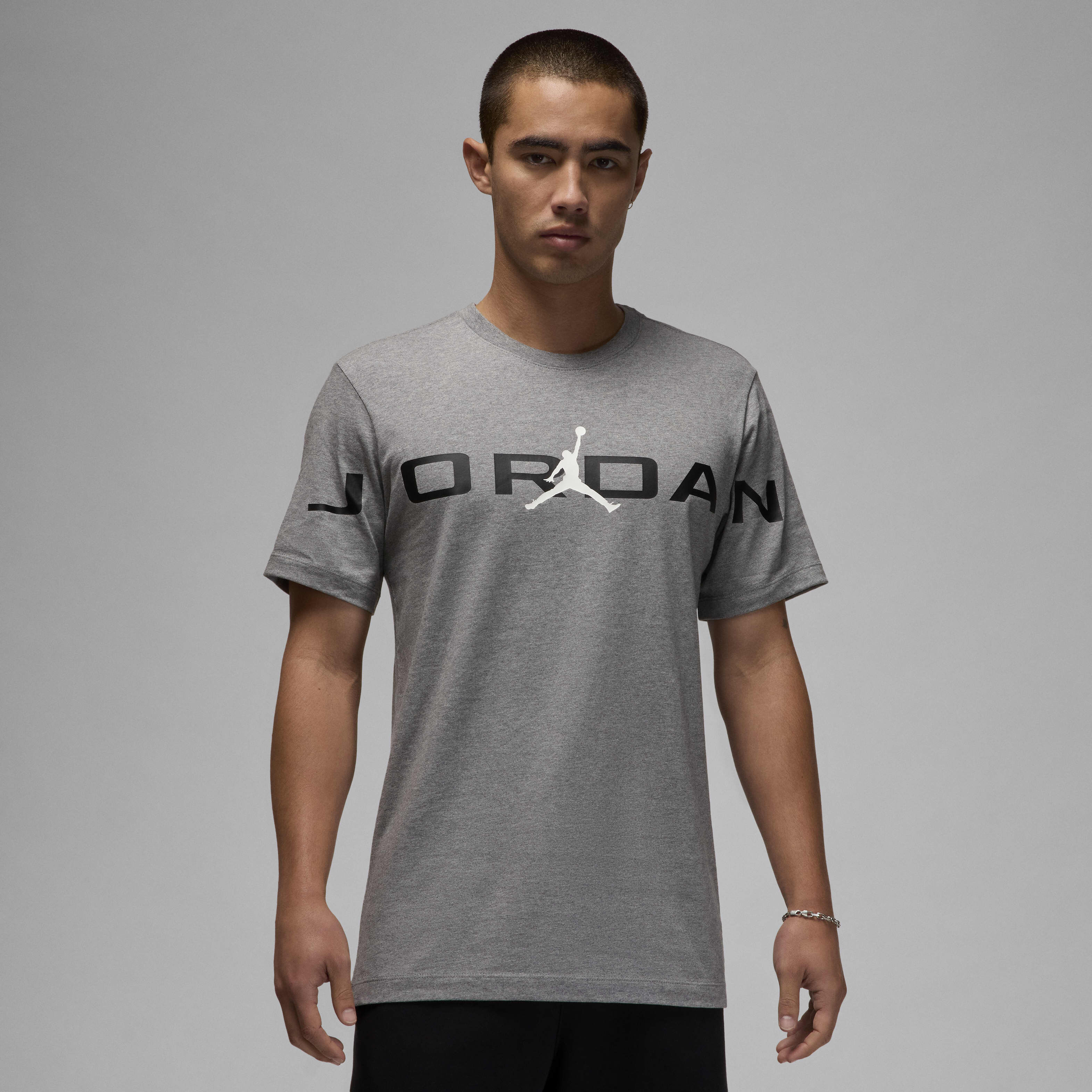 ★Nike★ Jordan NBA T-Shirt M Carbon Heather Black HQ0009091 JORDAN T-shirt HQ0009 091 - Shiekh