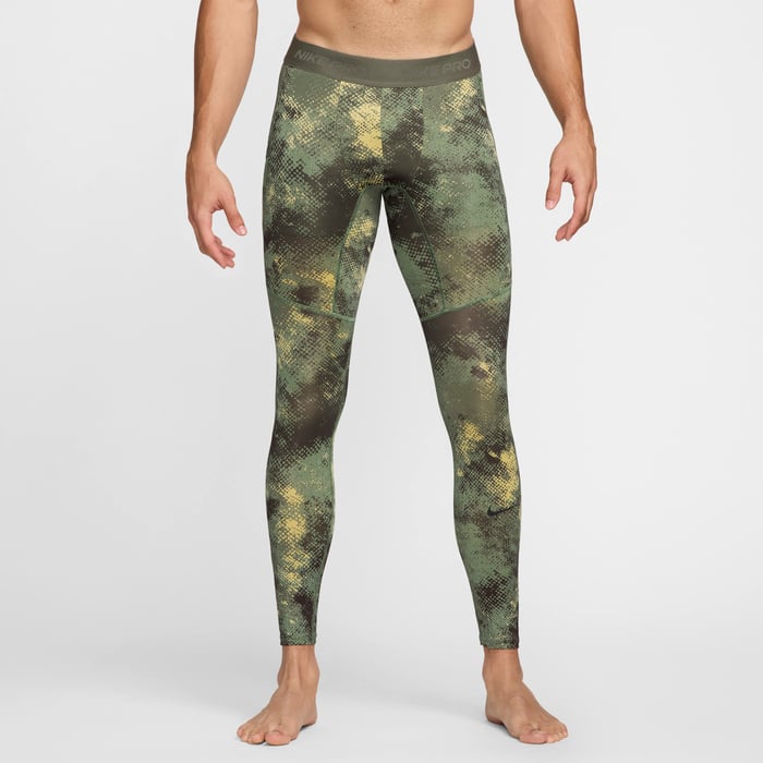 Buy Nike Pro Camo Men's Dri-FIT Tights Oil Green/Medium Olive