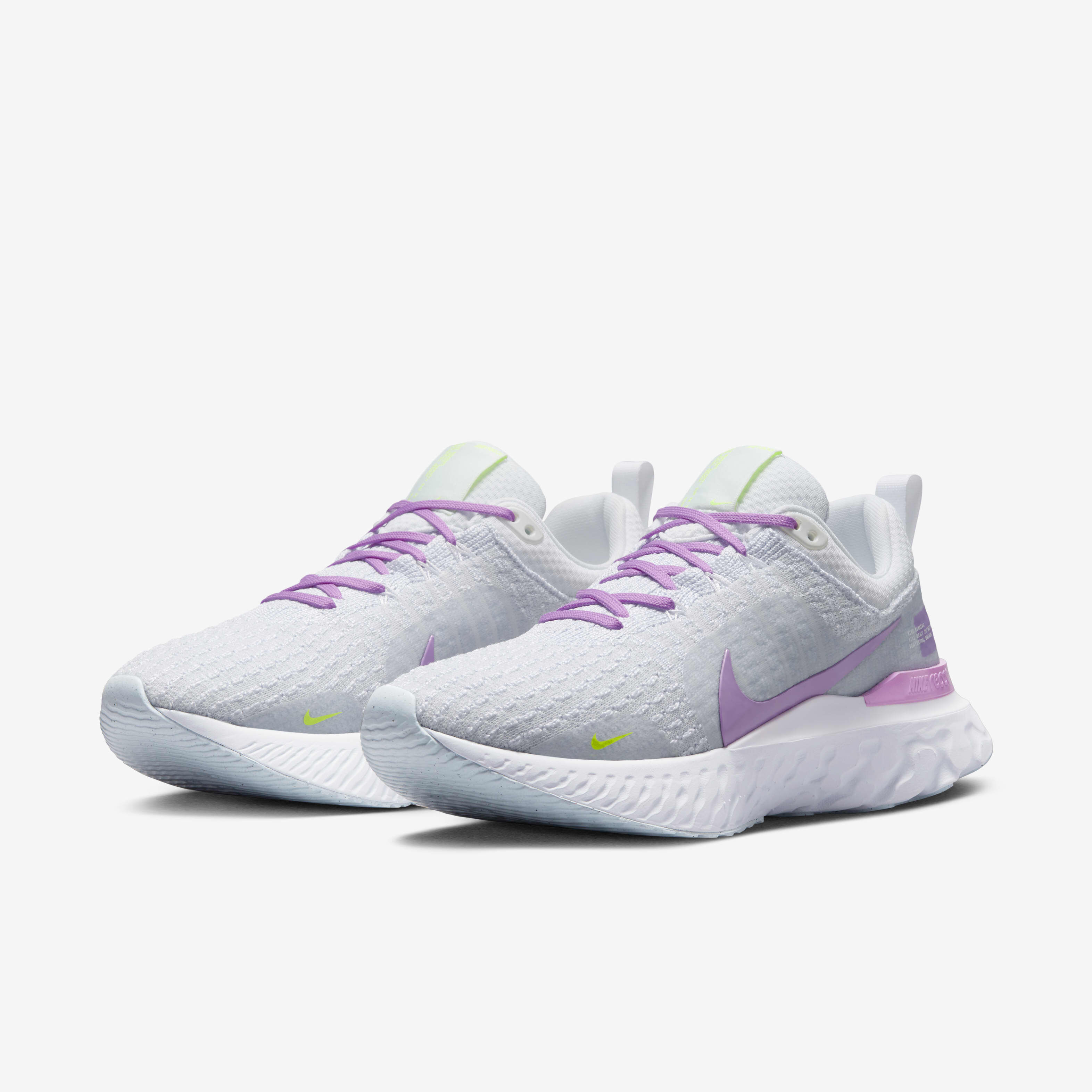 Buy Nike React Infinity 3 Women s Road Running Shoes White Blue Tint Volt Rush Fuchsia Nike Kuwait Official