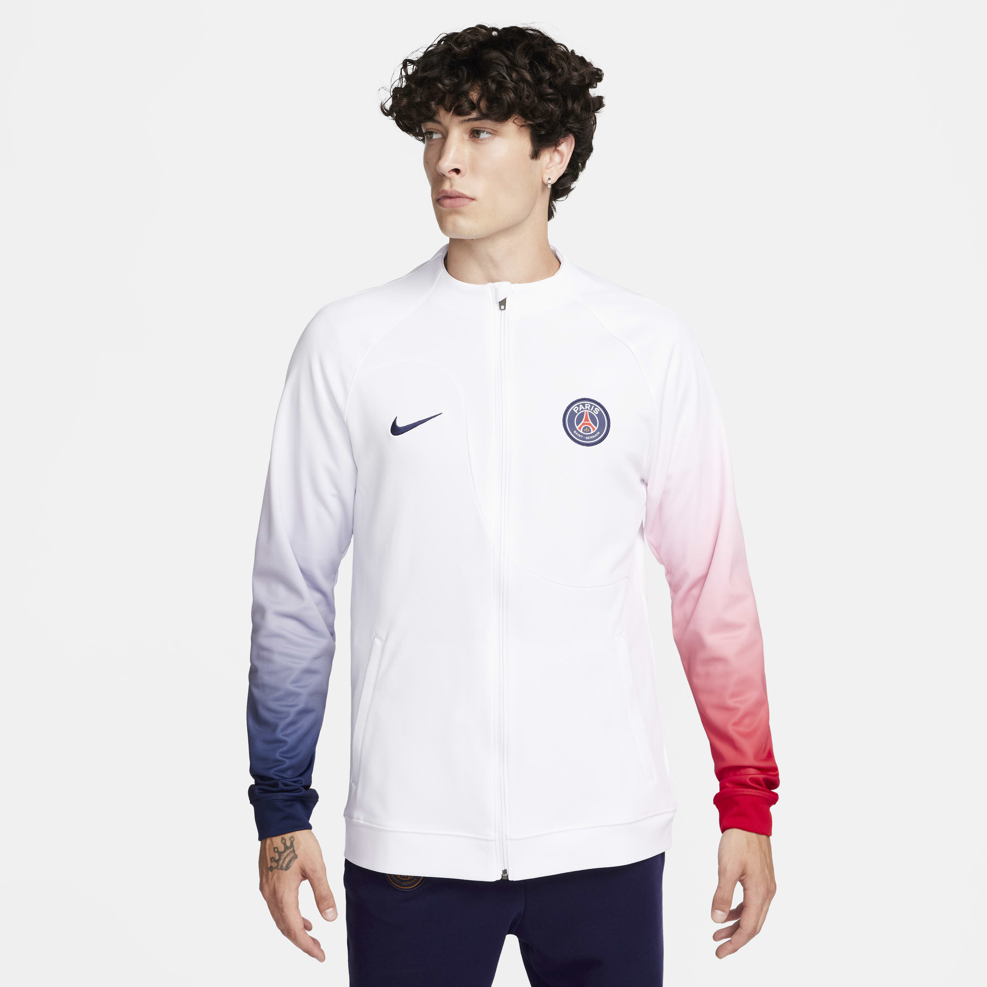 psg nike jacket white