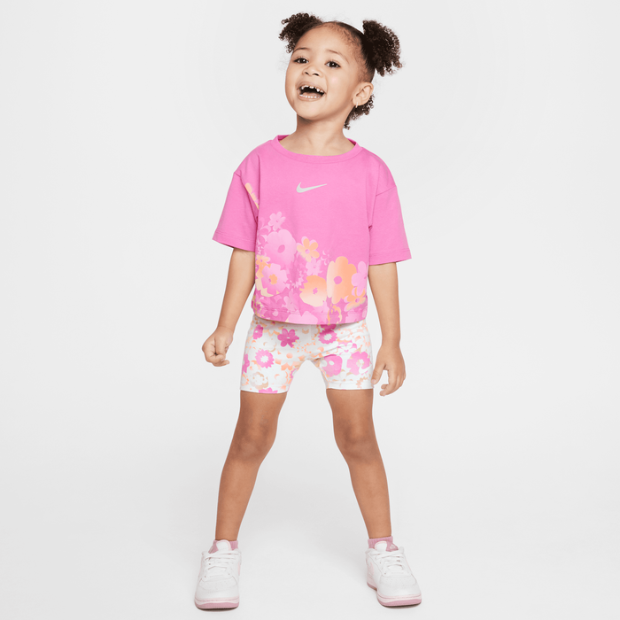 Buy Nike Flow-Ral Toddler 2-Piece Printed Bike Shorts Set Pure