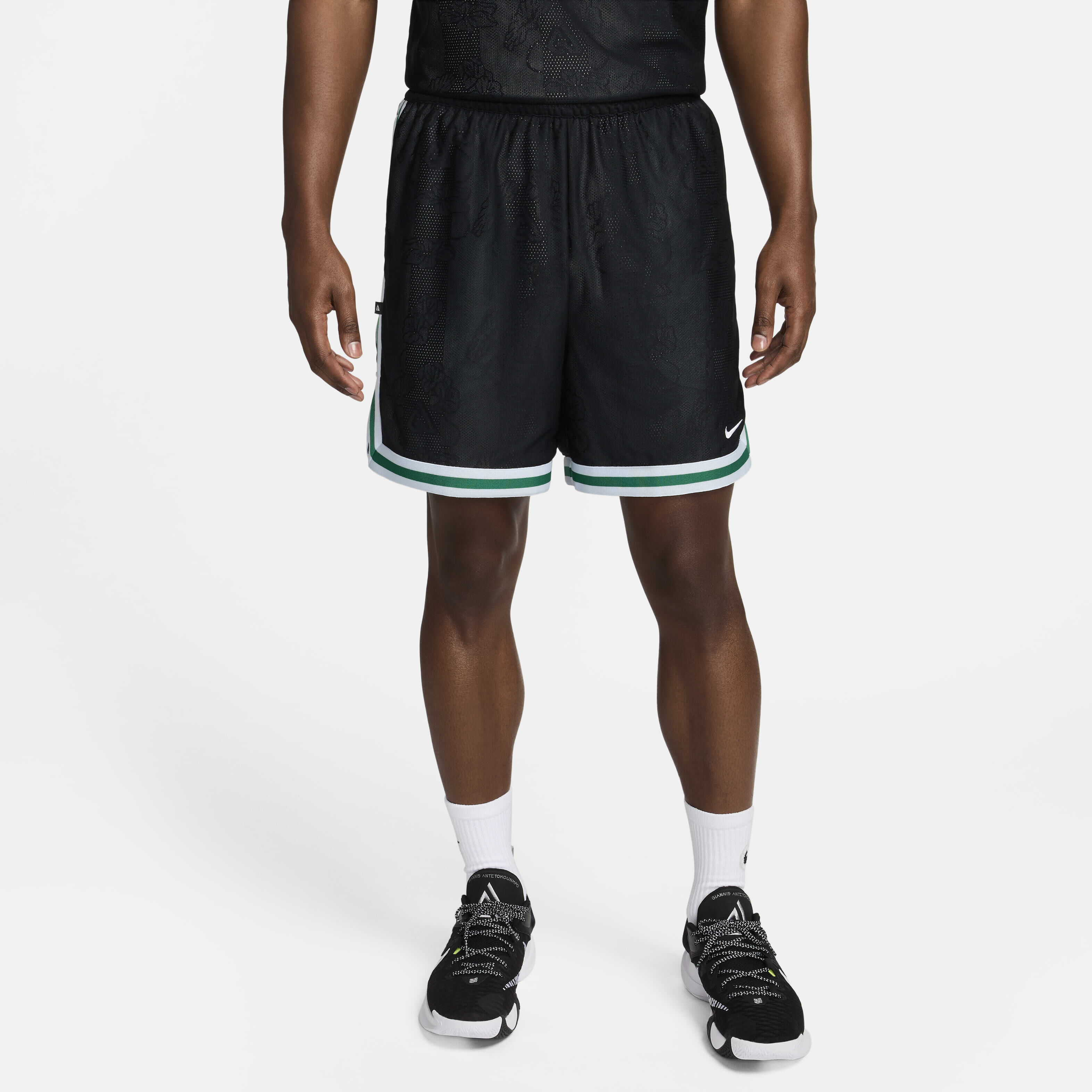 Buy Giannis Men s 15cm approx. Dri FIT DNA Basketball Shorts Black Blue Tint White Nike Kuwait Official