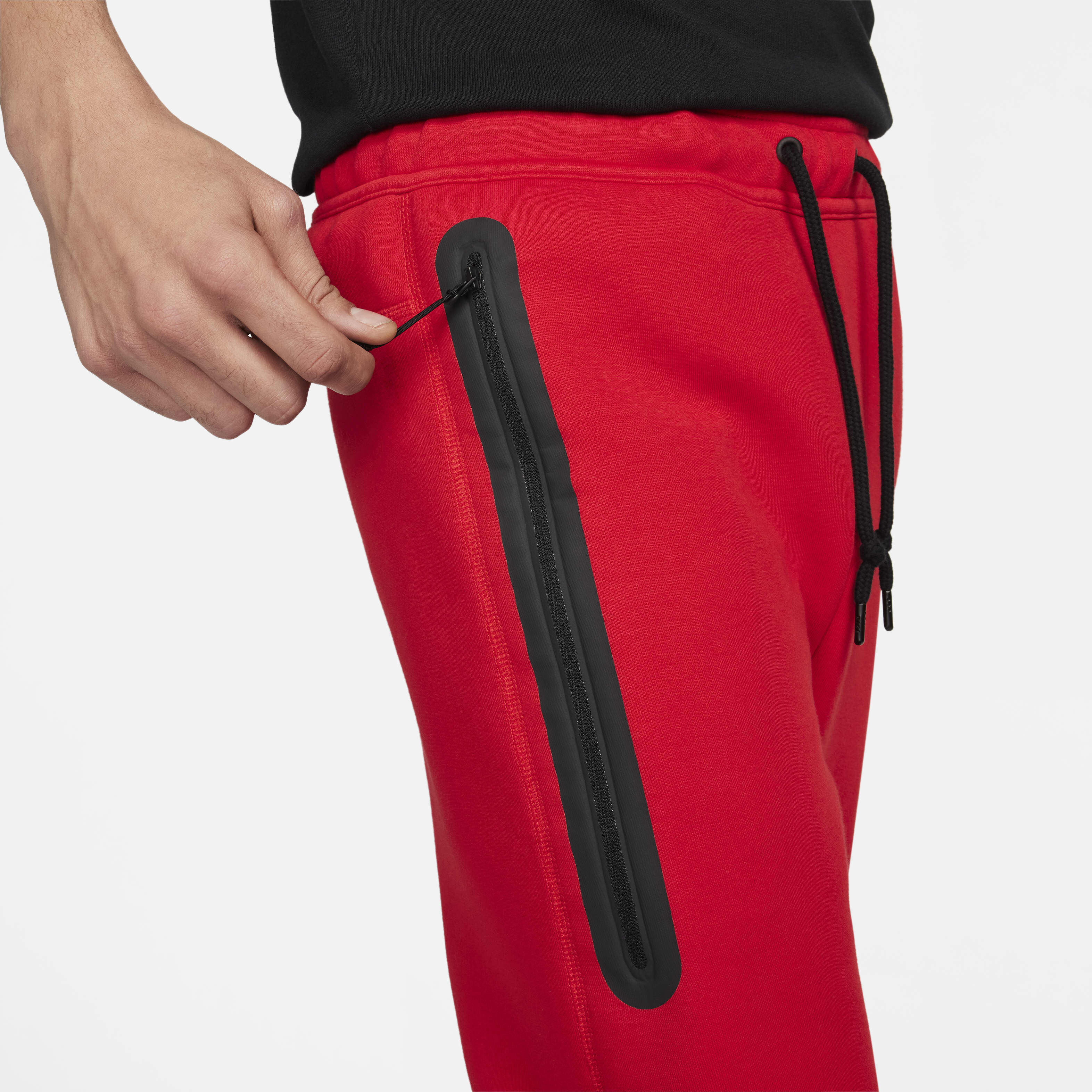 Buy Nike Sportswear Tech Fleece Men s Joggers University Red Black Nike Kuwait Official