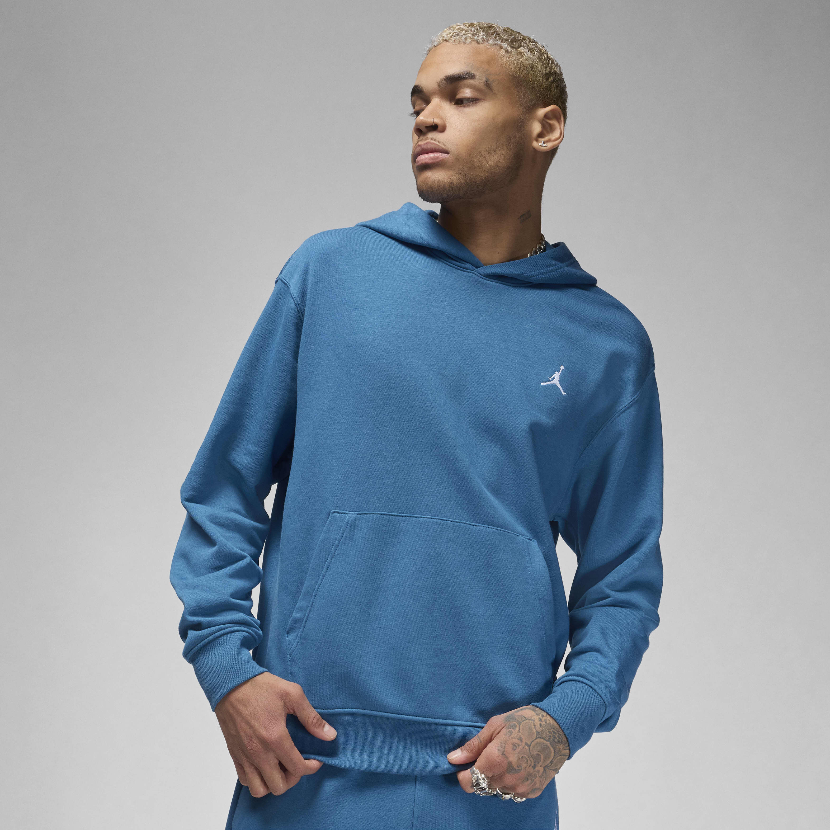 Buy Jordan Essentials Men s Loopback Fleece Pullover Hoodie Nike Kuwait Official