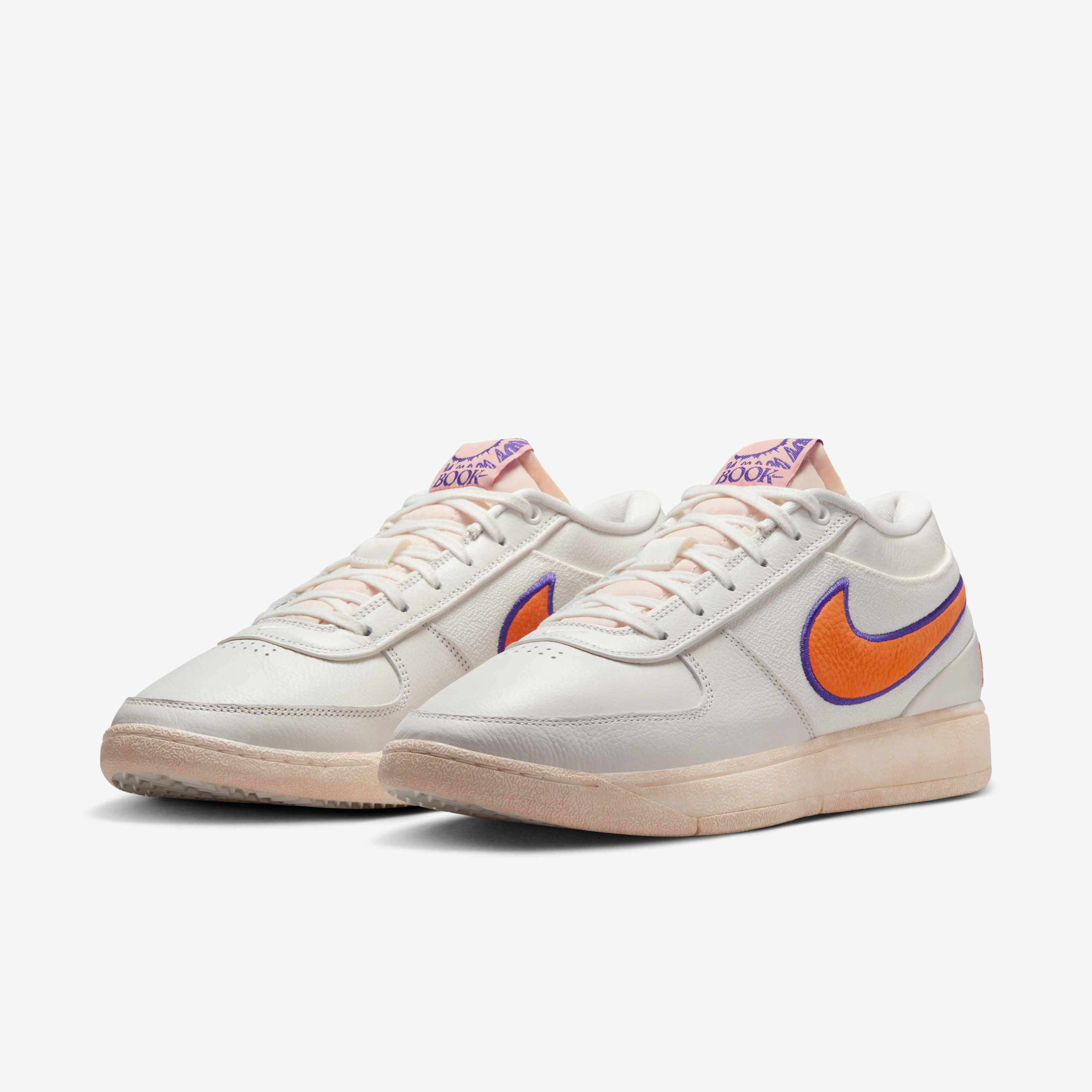 シューズ(男性用) Nike Book 1 Sail/Court Purple/ClayOrange Buy Book 1 Basketball Shoes - Sail/Court Purple/Clay Orange
