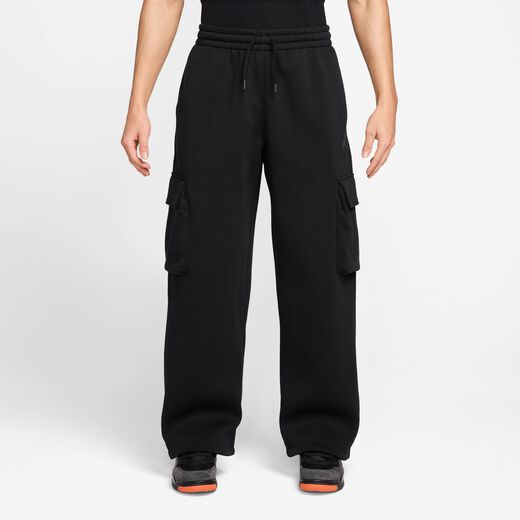 Trousers & Tights-JRDN, Jordan Brooklyn, Men's Oversized Fleece Cargo Trousers