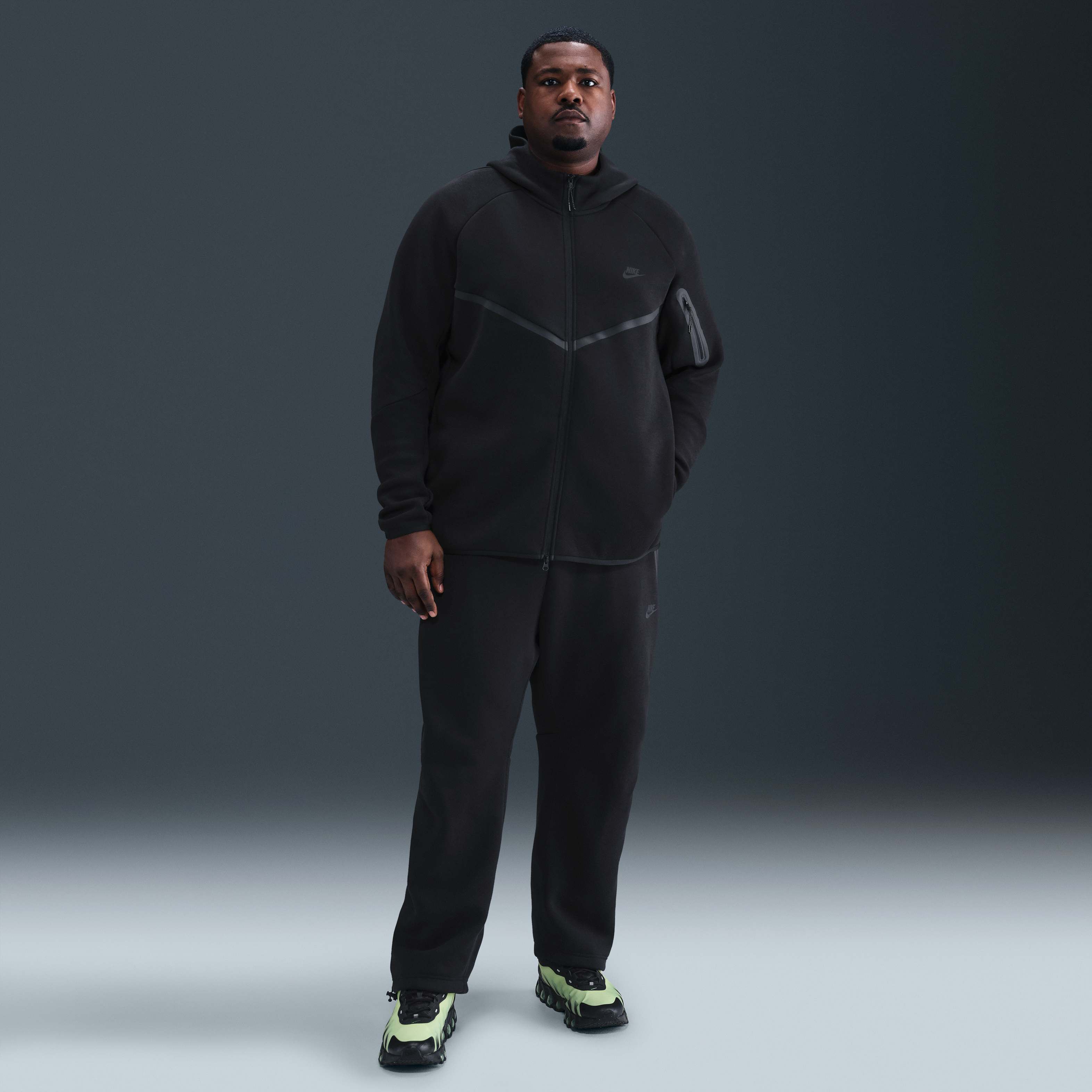 ウォーキング・ランニングウェア NIKE Tech Fleece Black WMNS Nike Tech Fleece Windrunner – 'Black/Black' – Kicks Lounge