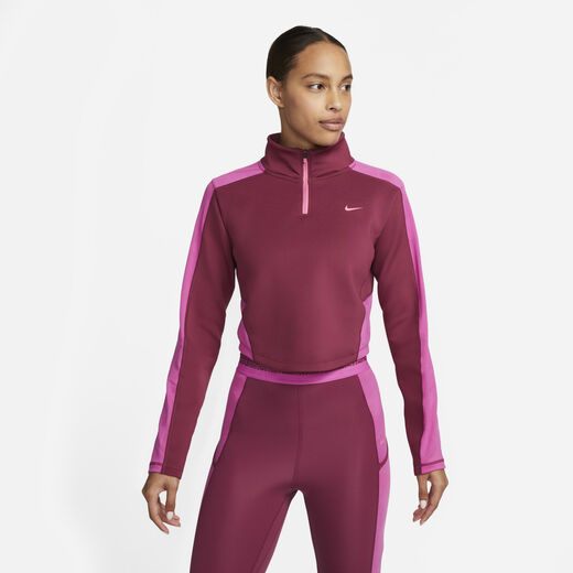 Nike Women - Hoodies & Sweatshirts-Nike, Nike Dri-FIT, Women's Long-Sleeve 1/4-Zip Training Top