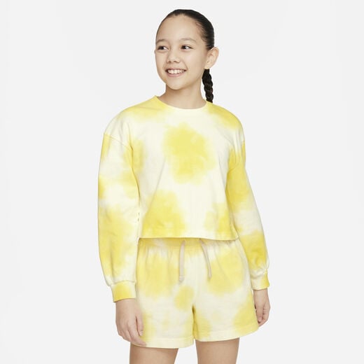 Kids' Long Sleeves Shirts-Nike, Nike Sportswear, Older Kids' (Girls') Washed Long-Sleeve Top