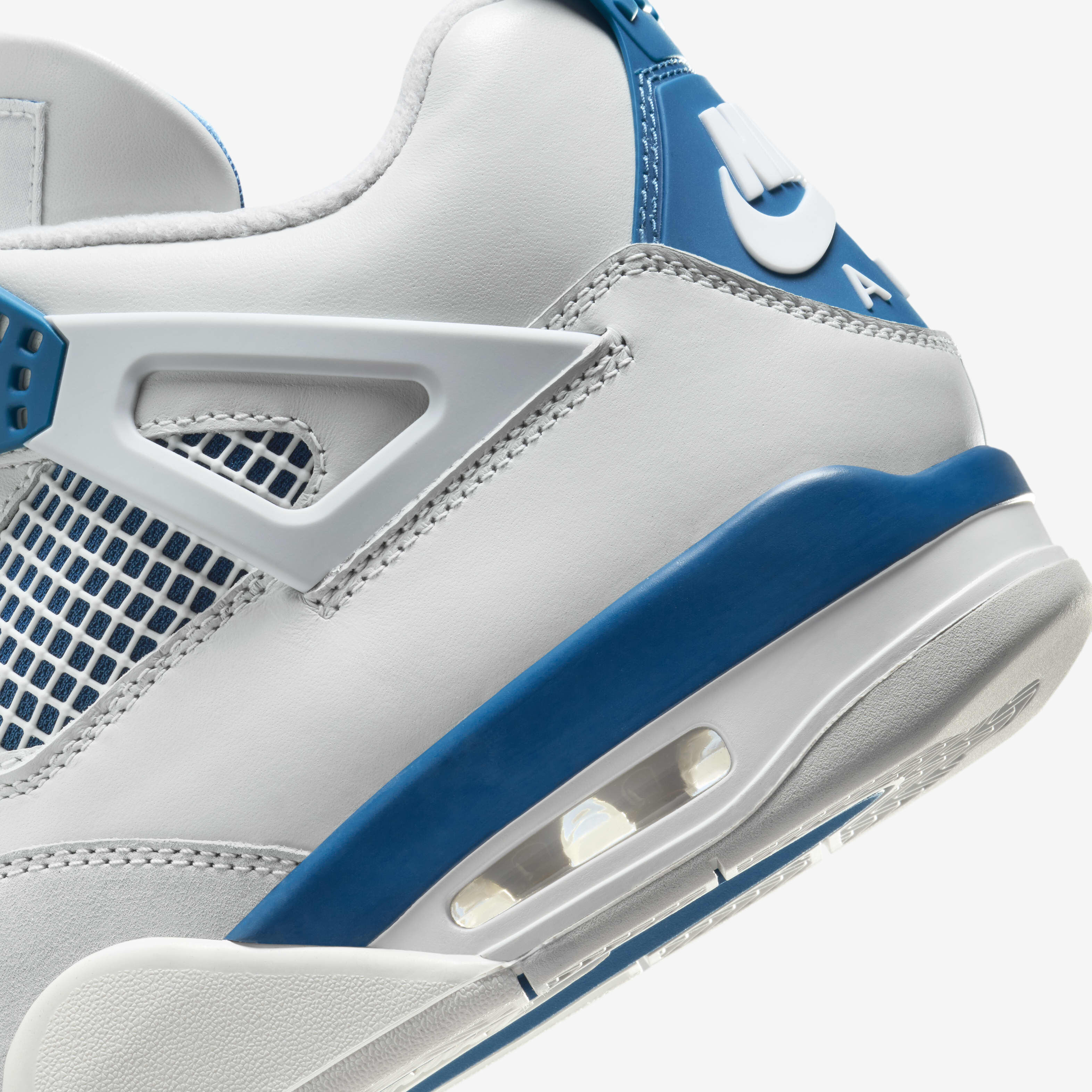 Buy Air Jordan 4 Retro 'Industrial Blue' Men's Shoes - Off-White/Neutral  Grey/Military Blue | Nike Kuwait Official