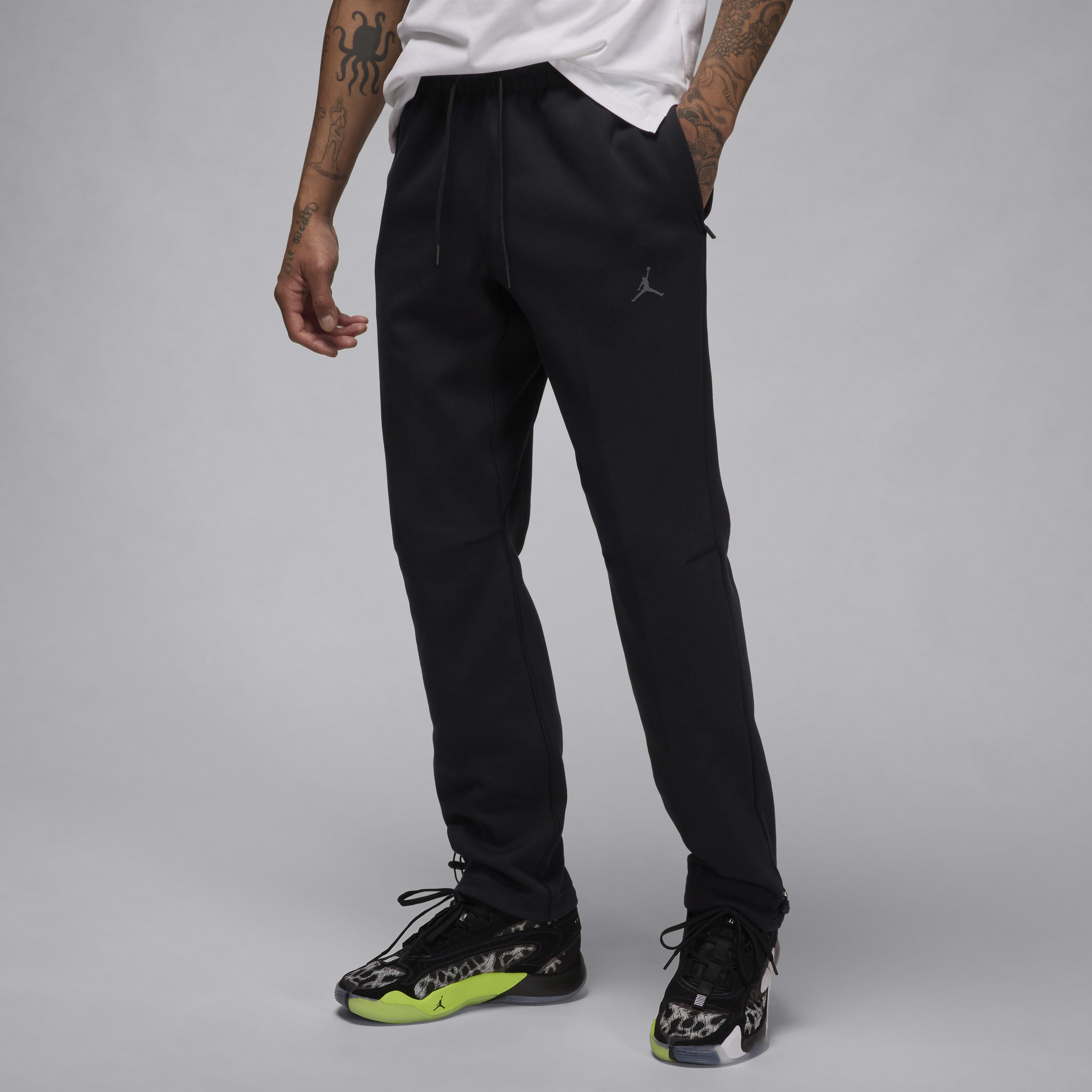 Buy Jordan Sport Hoop Fleece Men s Dri FIT Trousers Nike Kuwait Official
