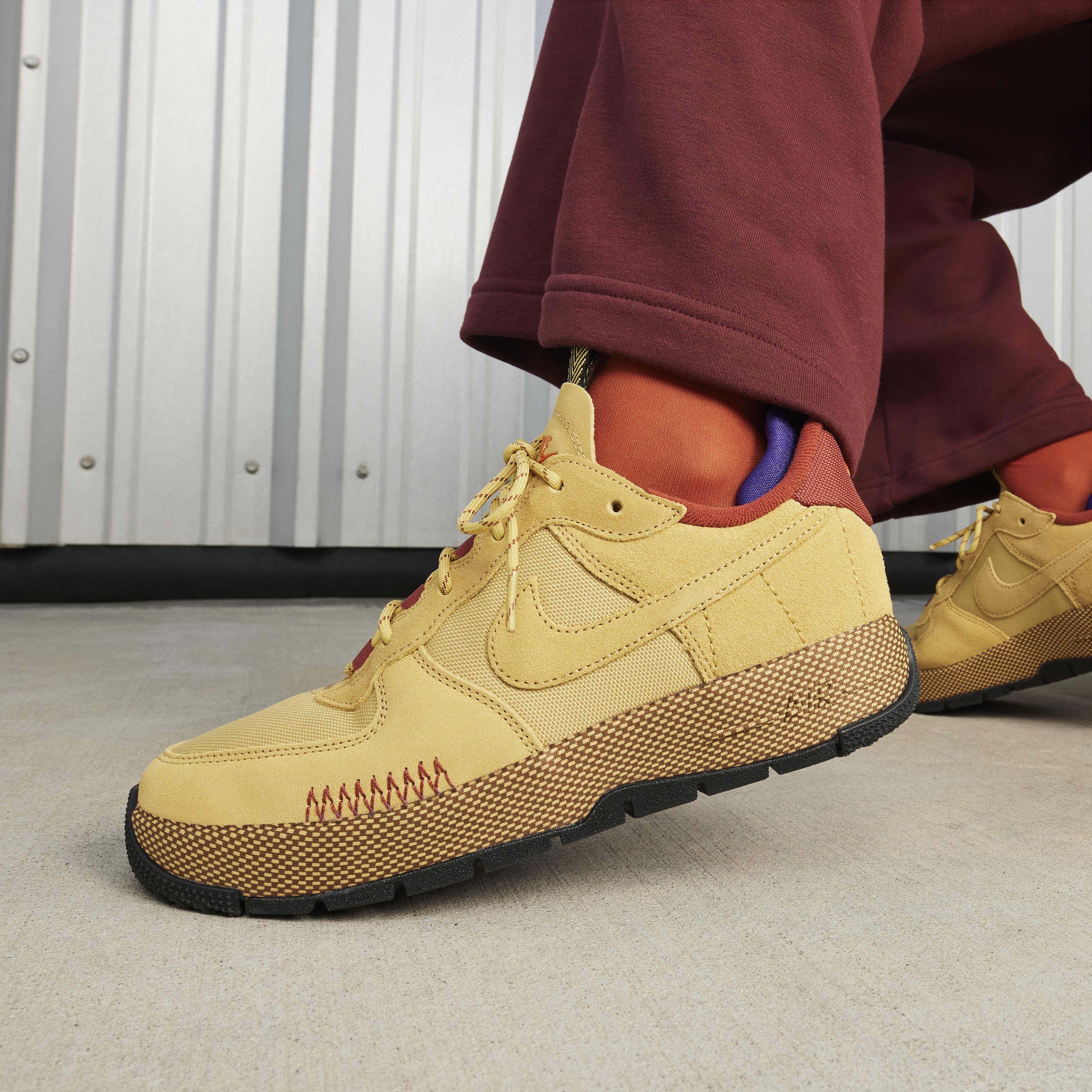 Buy Nike Air Force Wild Women's Shoes Wheat Gold/Rugged Orange