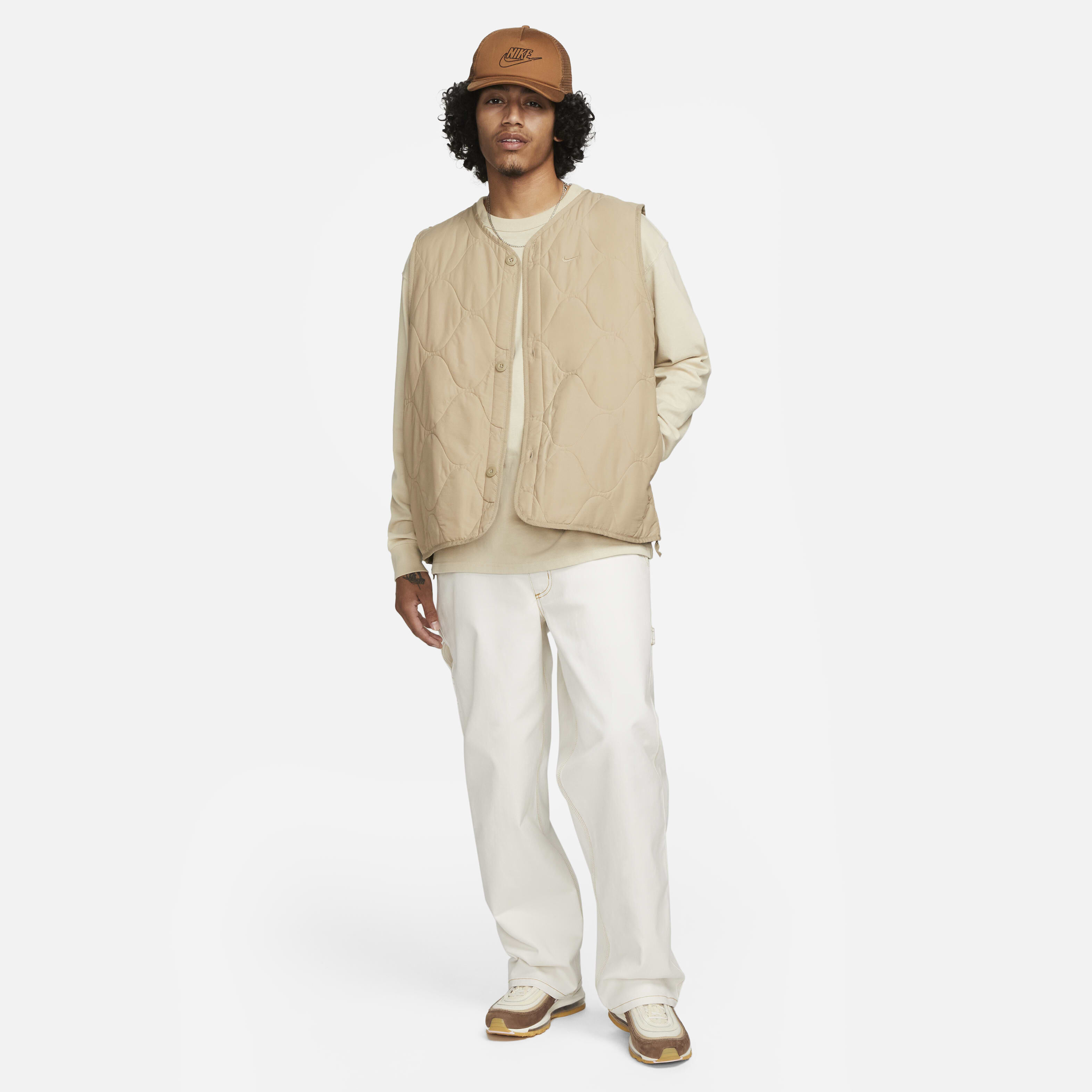 Khaki nike gilet new arrivals