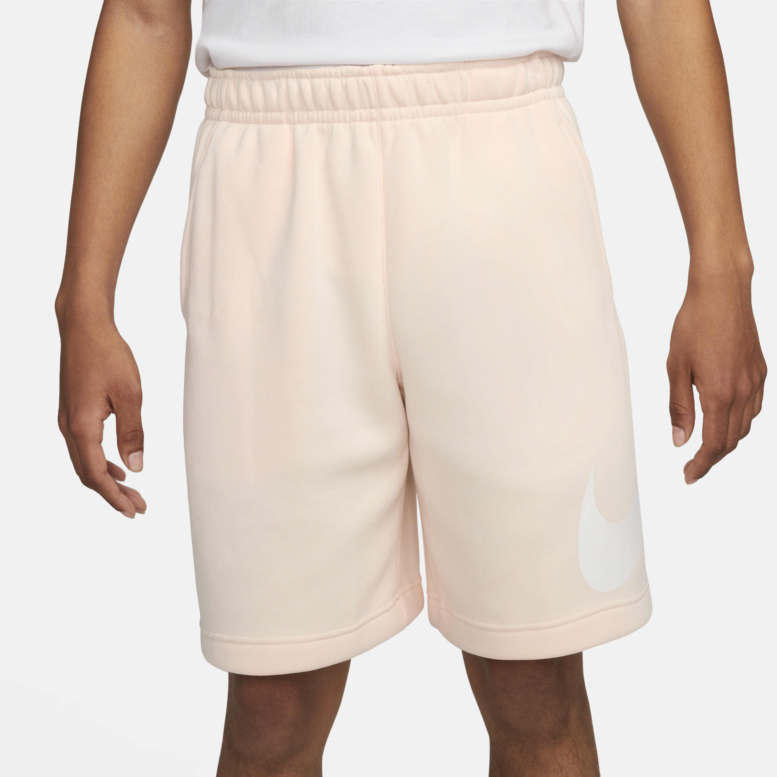 Buy Nike Sportswear Club Men's Graphic Shorts Guava Ice/White