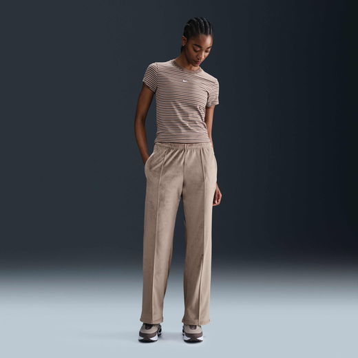 Tracksuits-Nike, Nike Sportswear Chill Knit, Women's Mid-Rise Velour Trousers